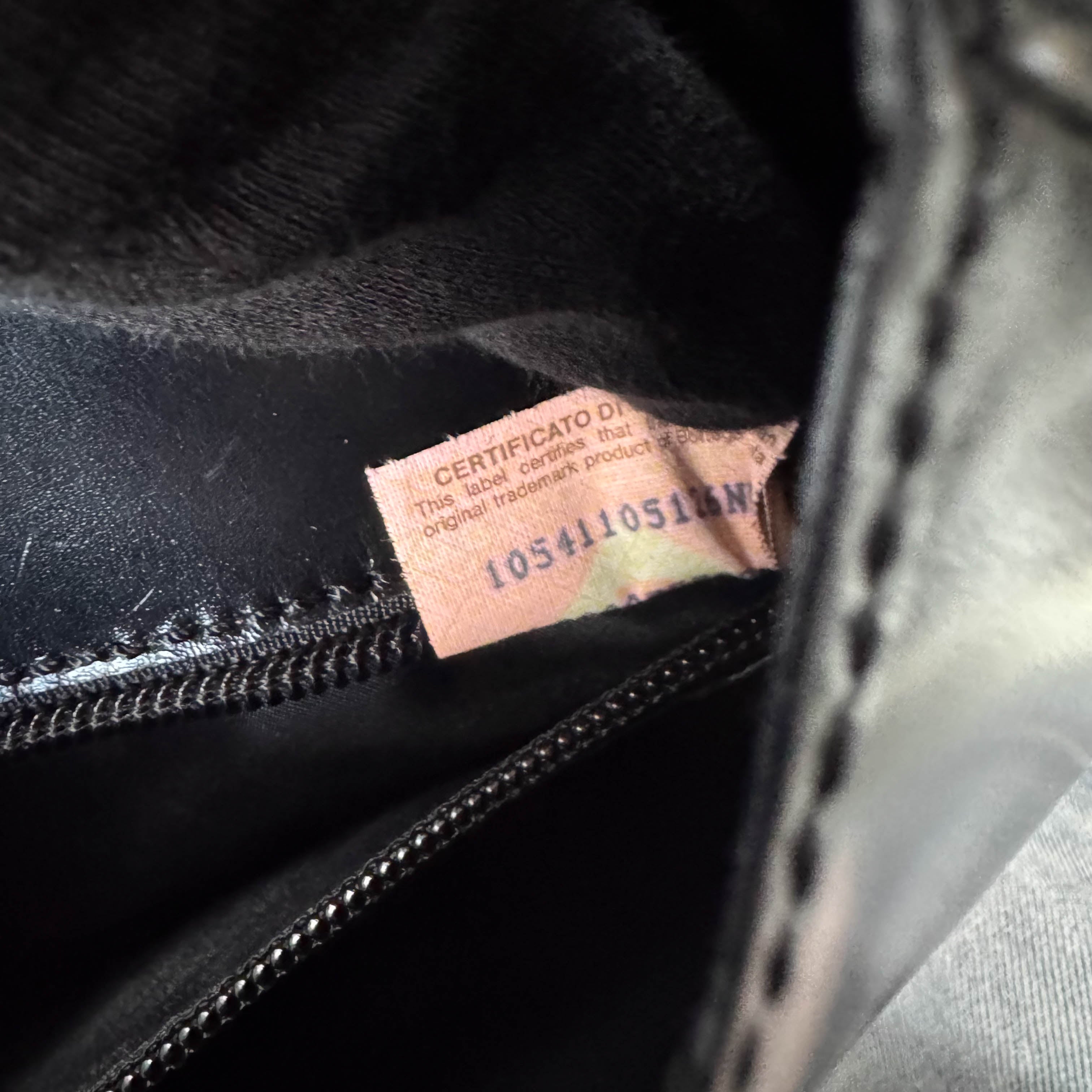 Vintage Black Leather Half Moon Hobo Shoulder Bag