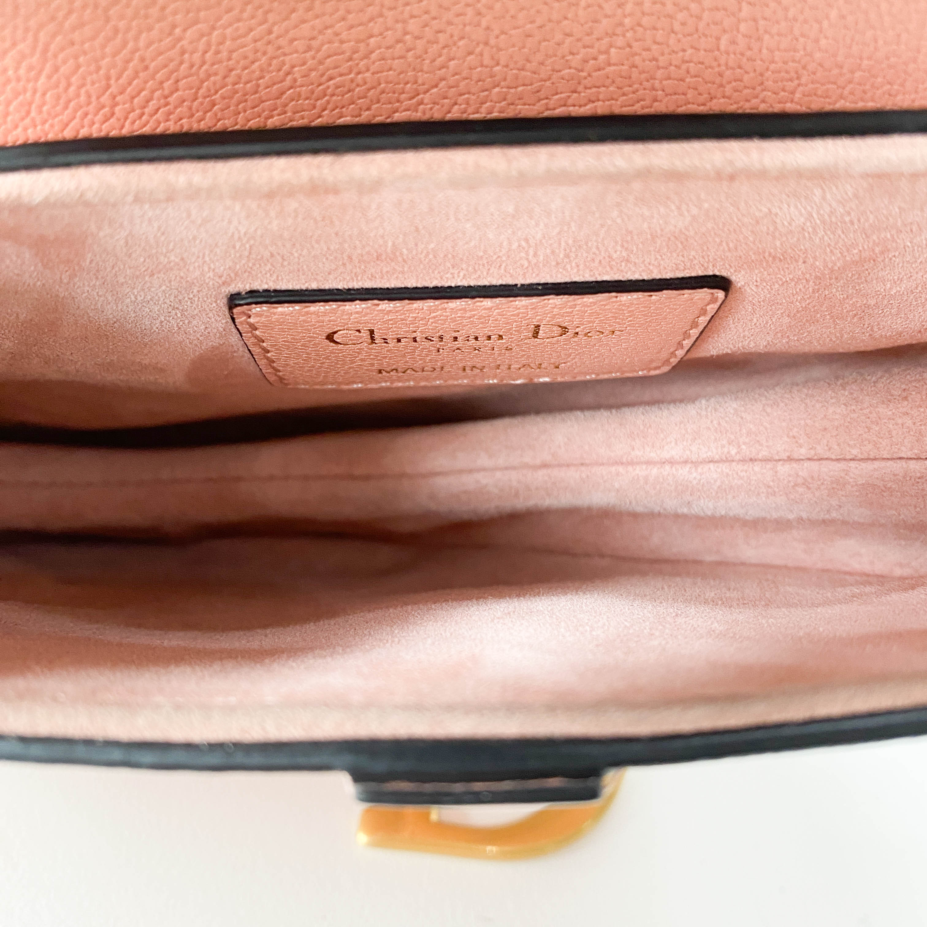 Mini Saddle Pink Leather Handbag