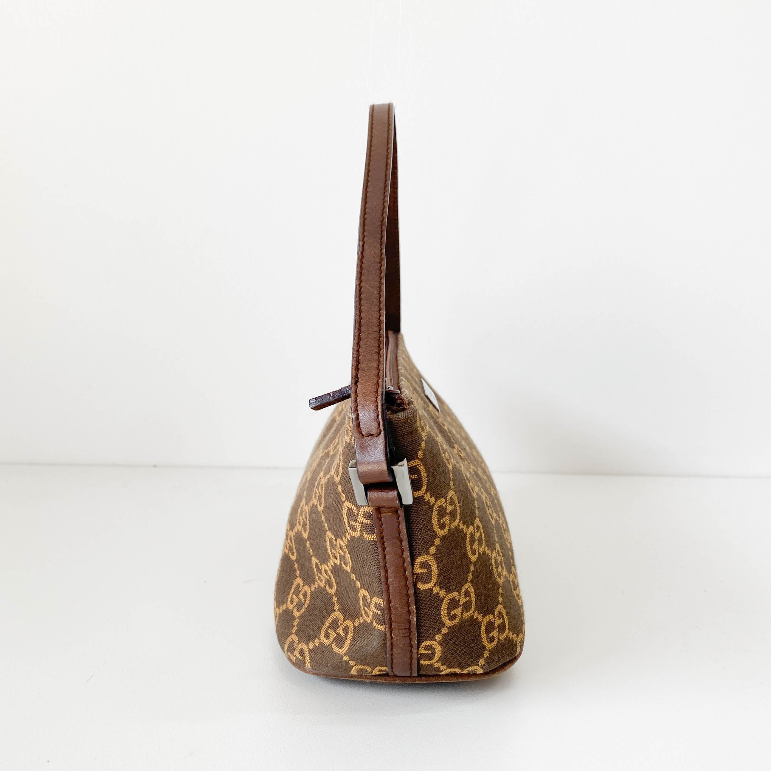 Boat Brown GG Canvas Pouch