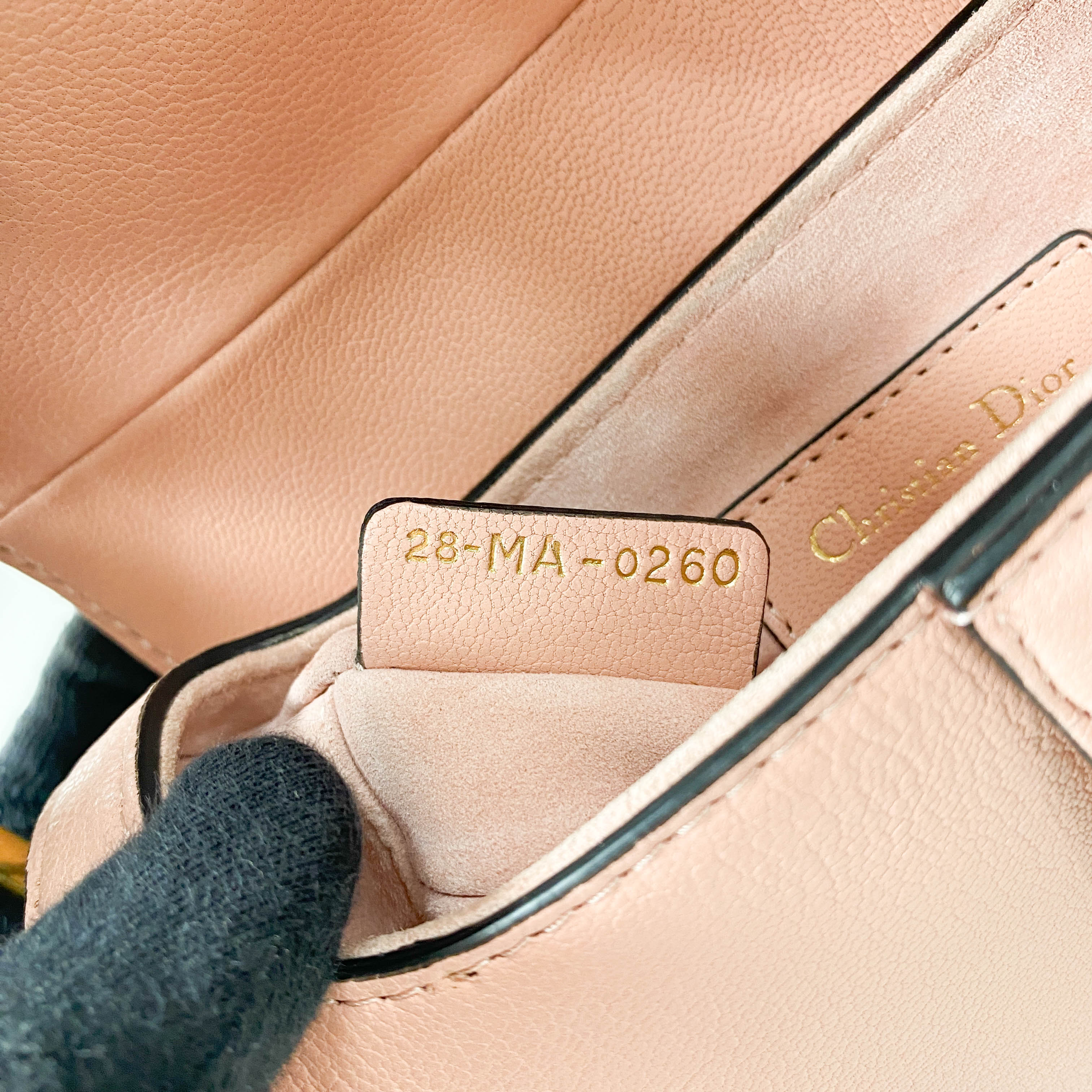 Mini Saddle Pink Leather Handbag