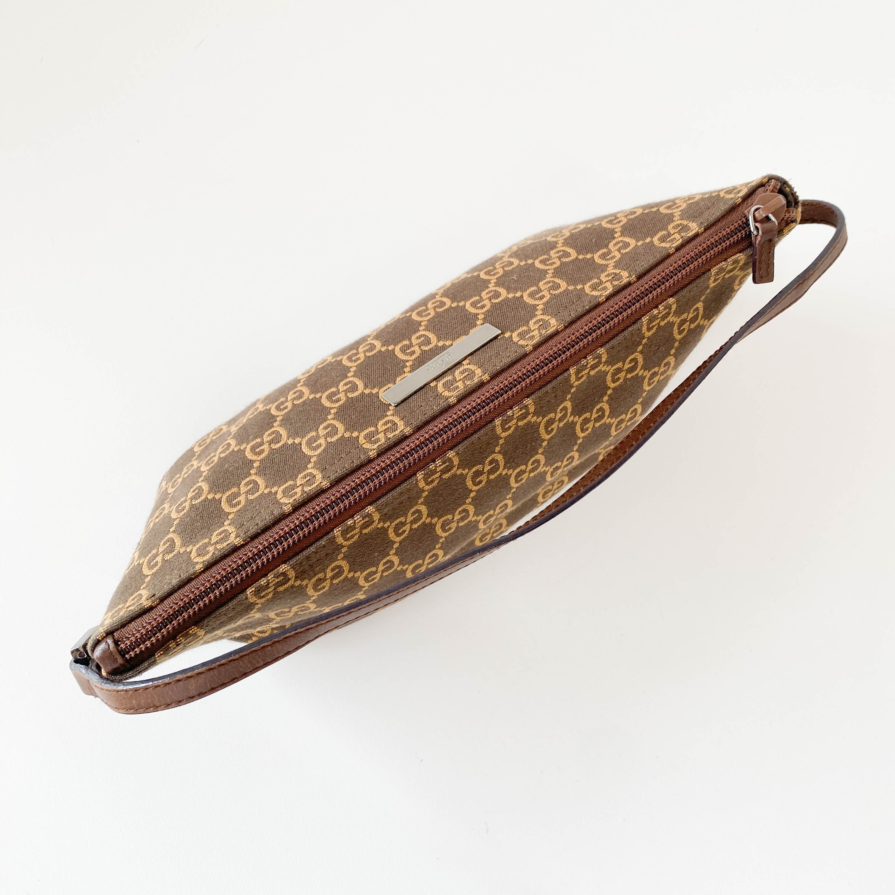 Boat Brown GG Canvas Pouch