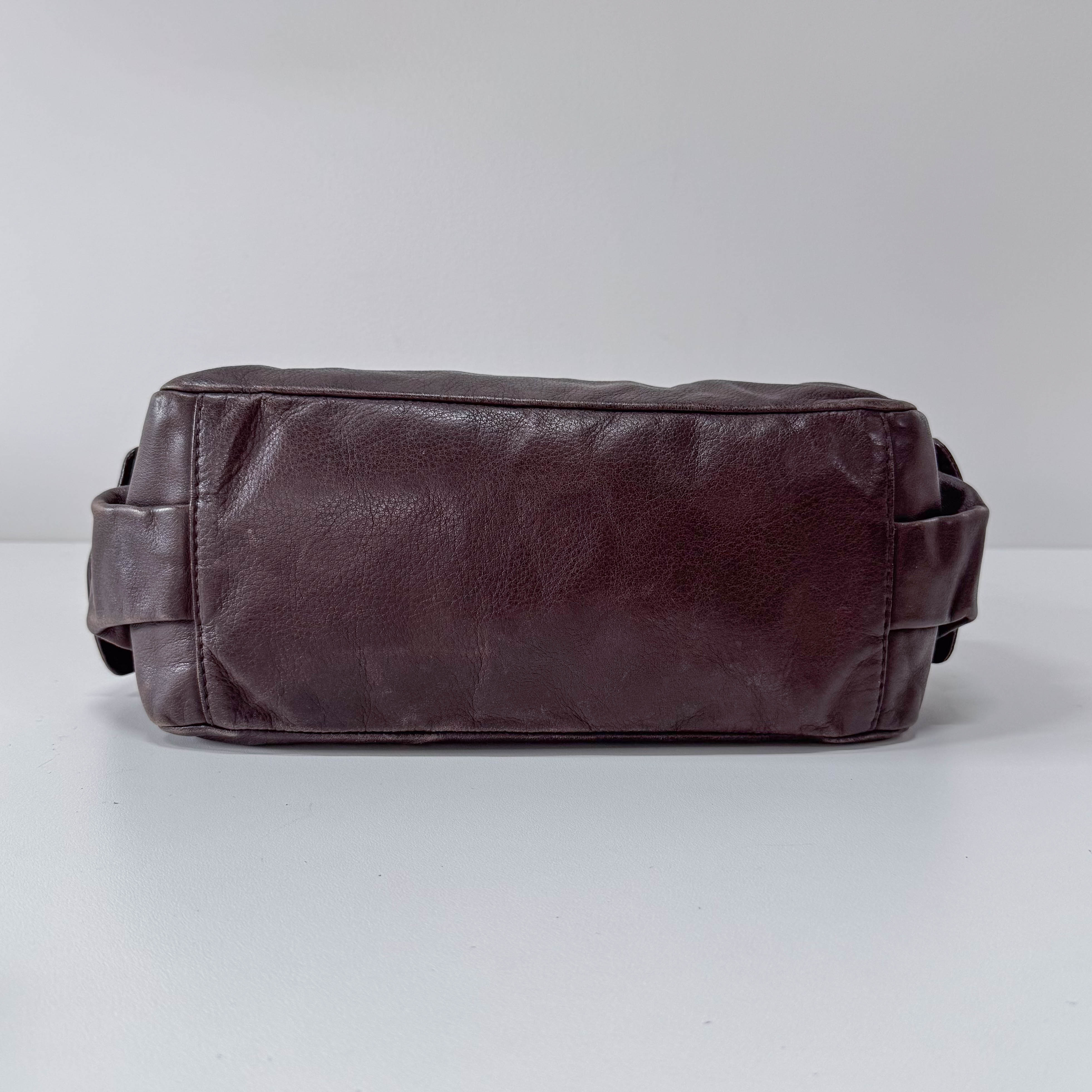 Archive Horizontal Brown Shoulder Bag