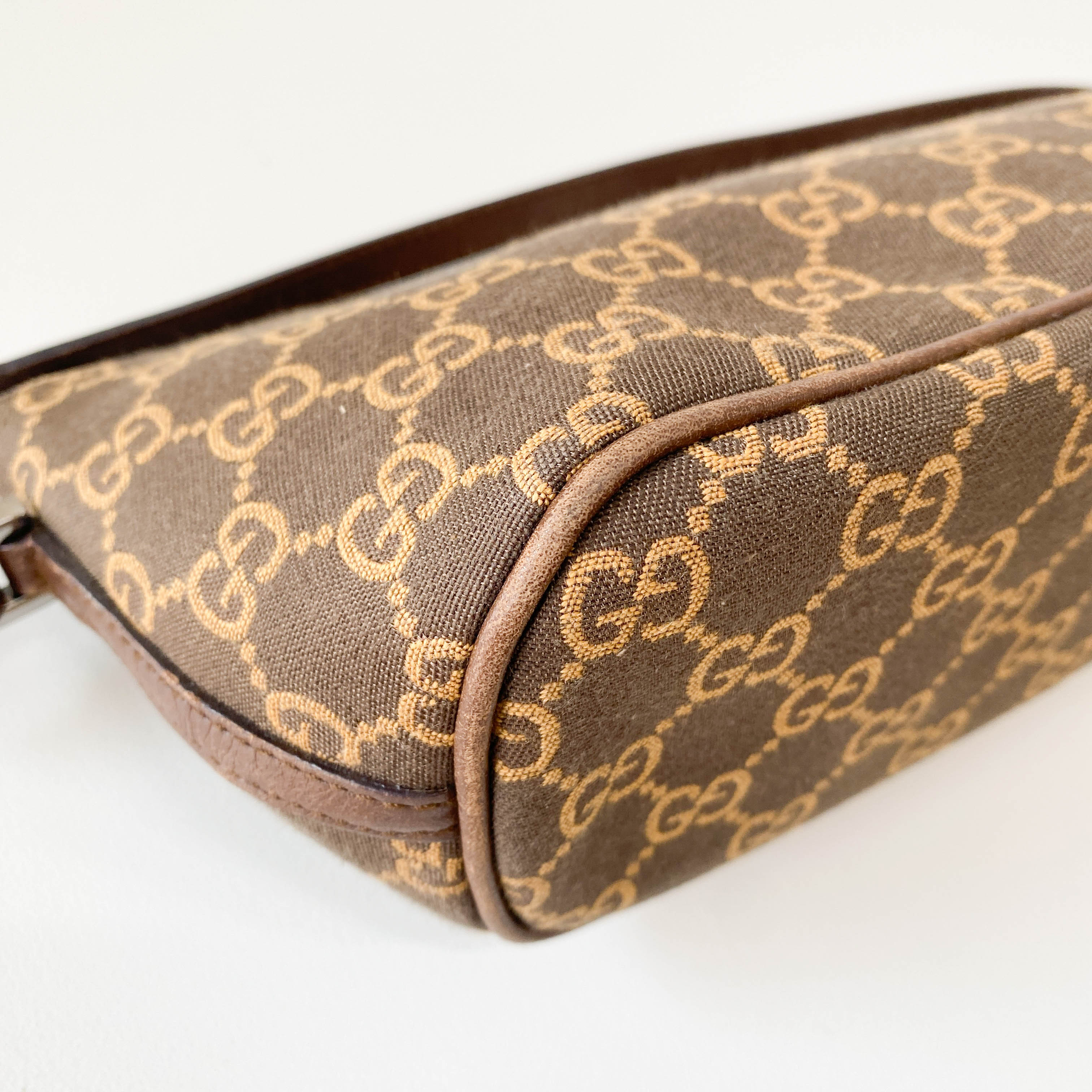 Boat Brown GG Canvas Pouch