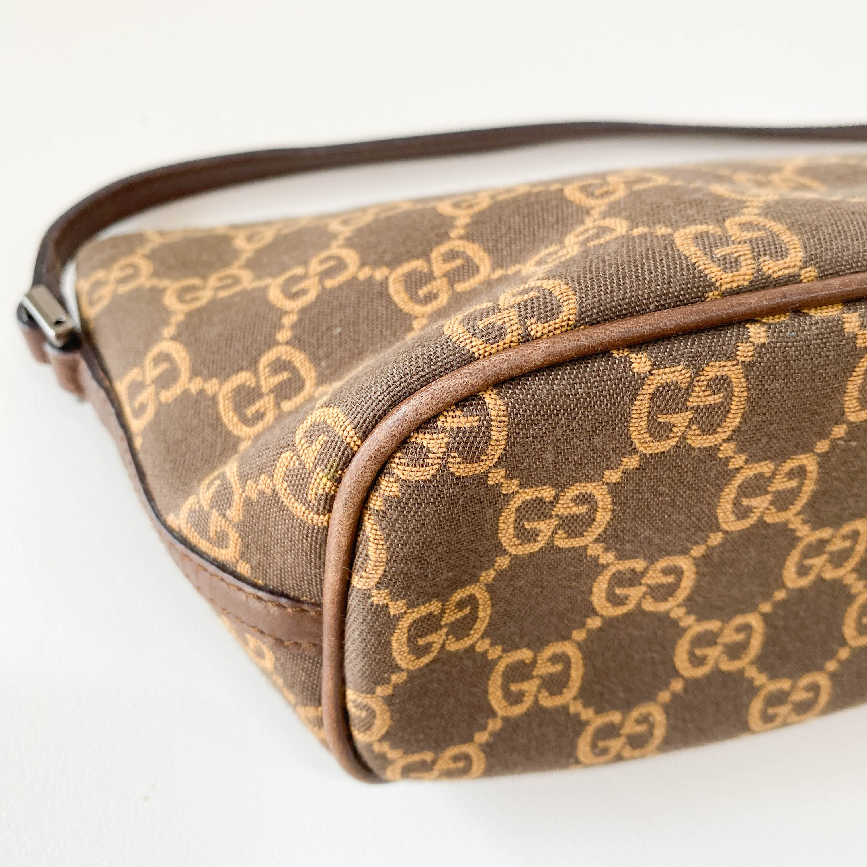 Boat Brown GG Canvas Pouch