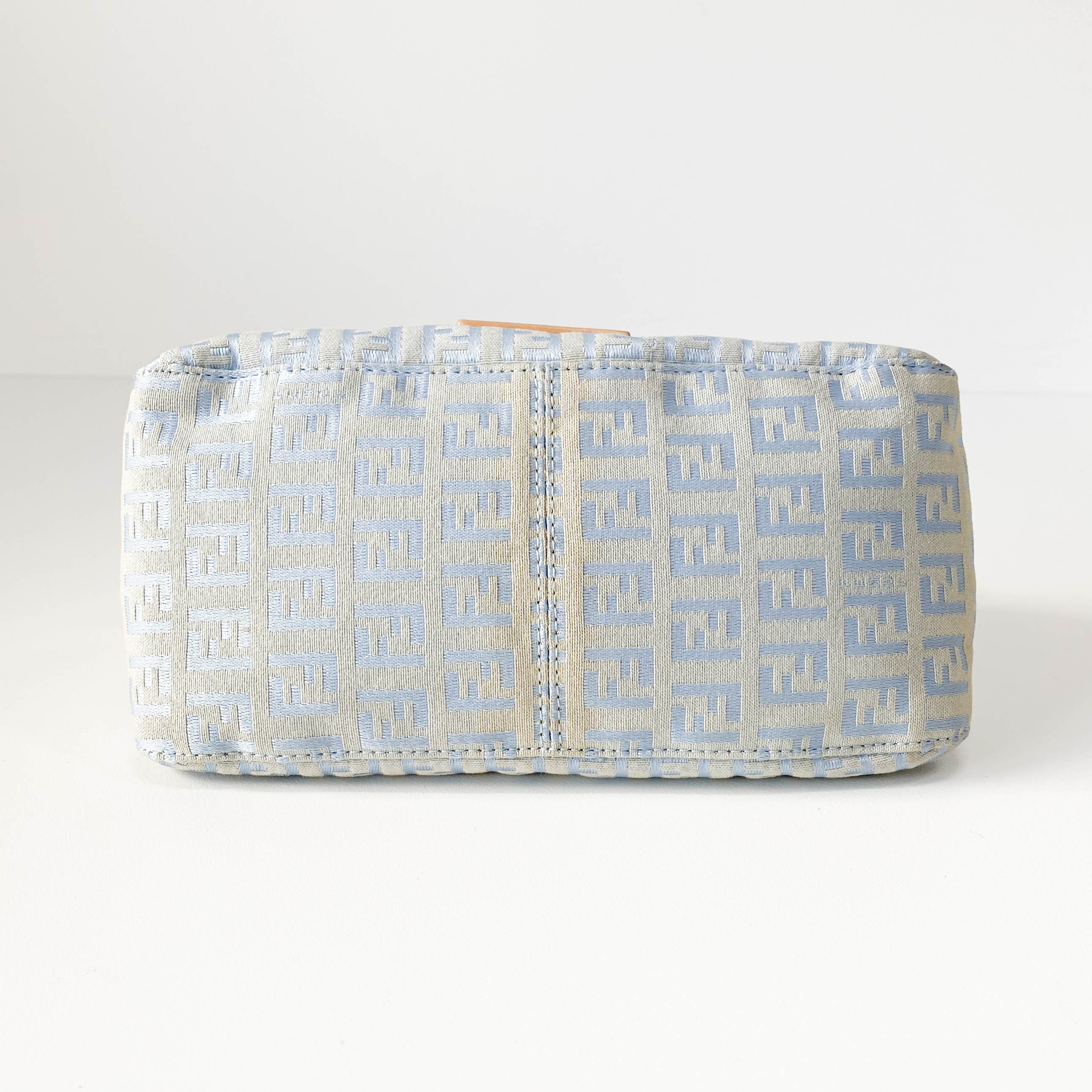 Mini Mamma Baguette Zucchino Light Blue Shoulder Bag