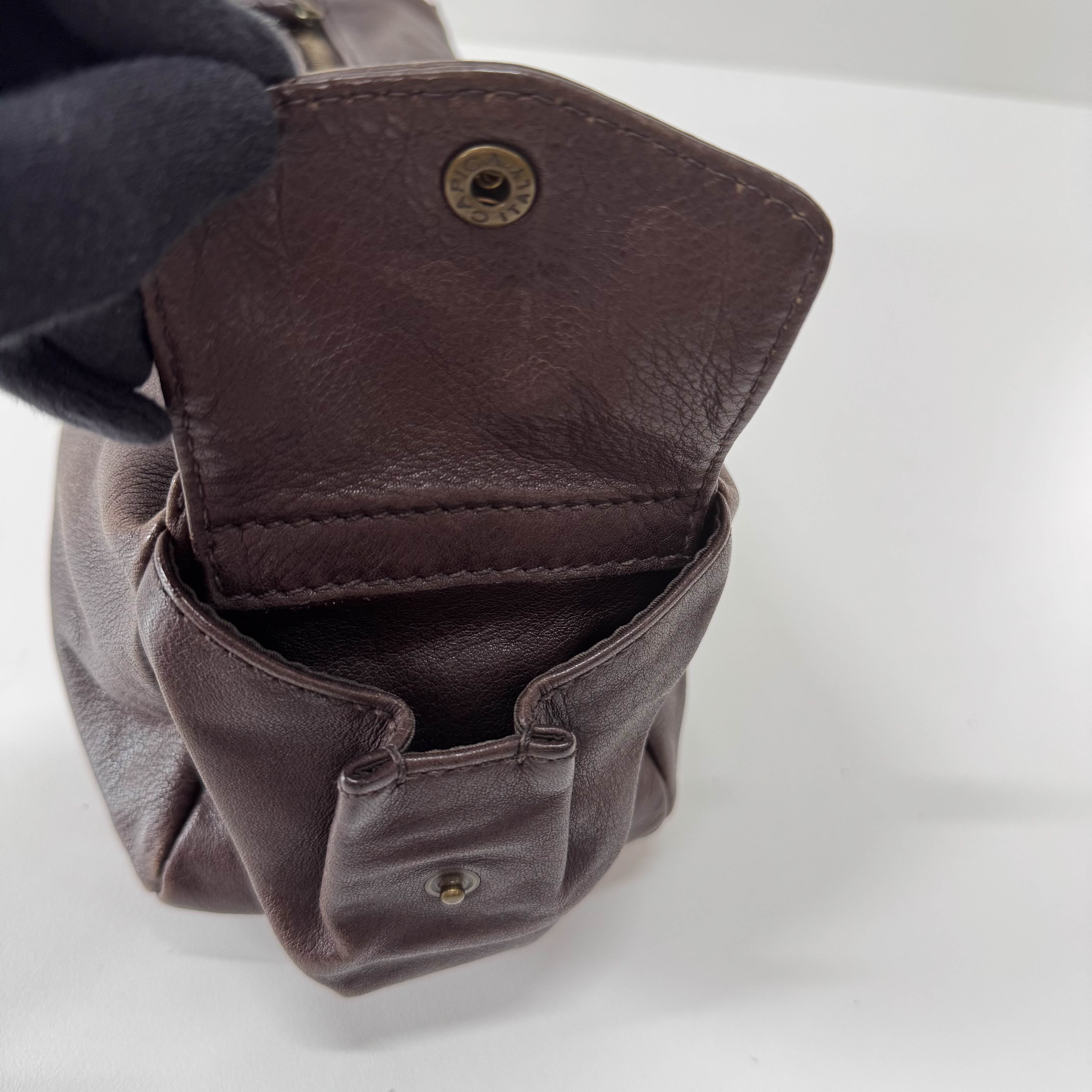 Archive Horizontal Brown Shoulder Bag