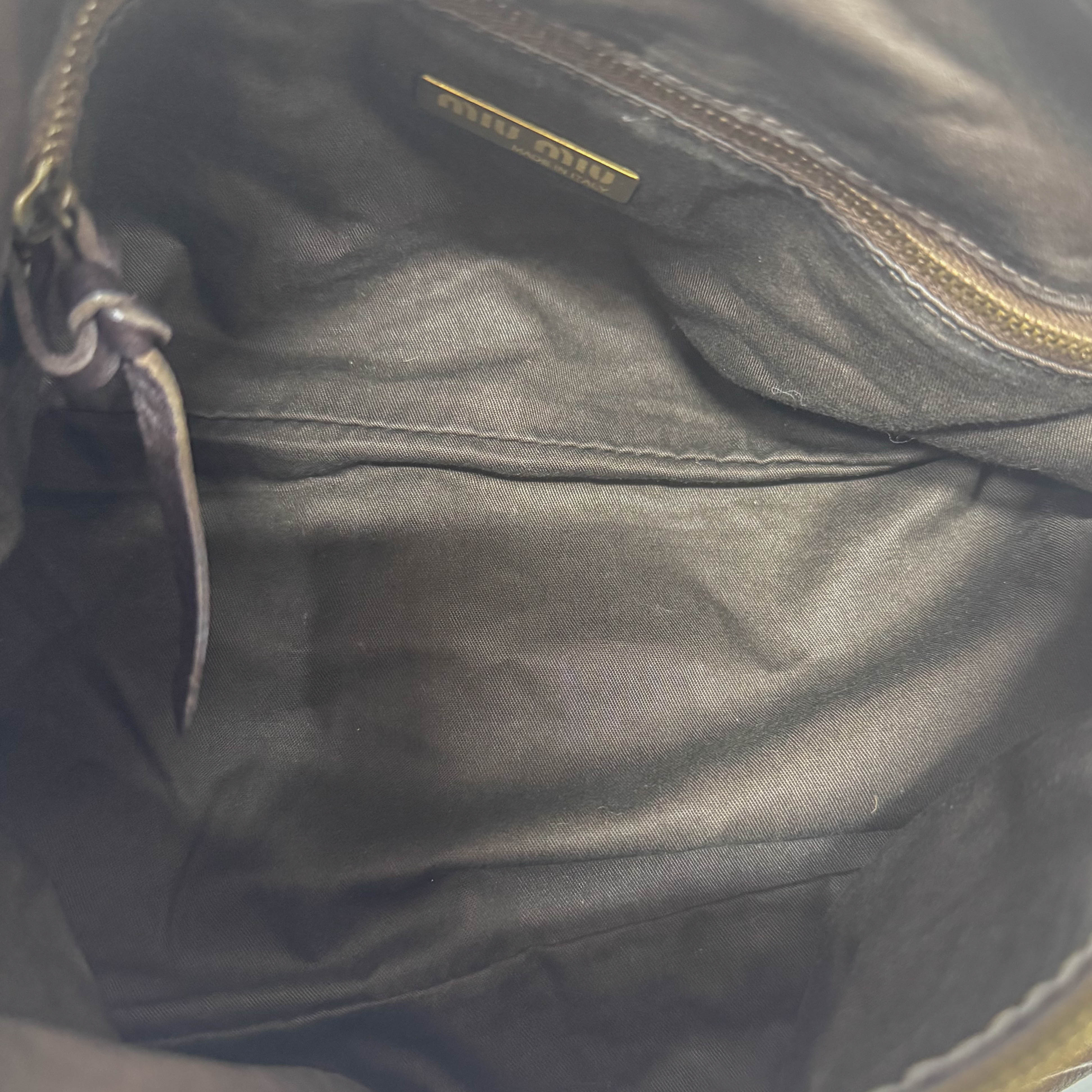 Archive Horizontal Brown Shoulder Bag