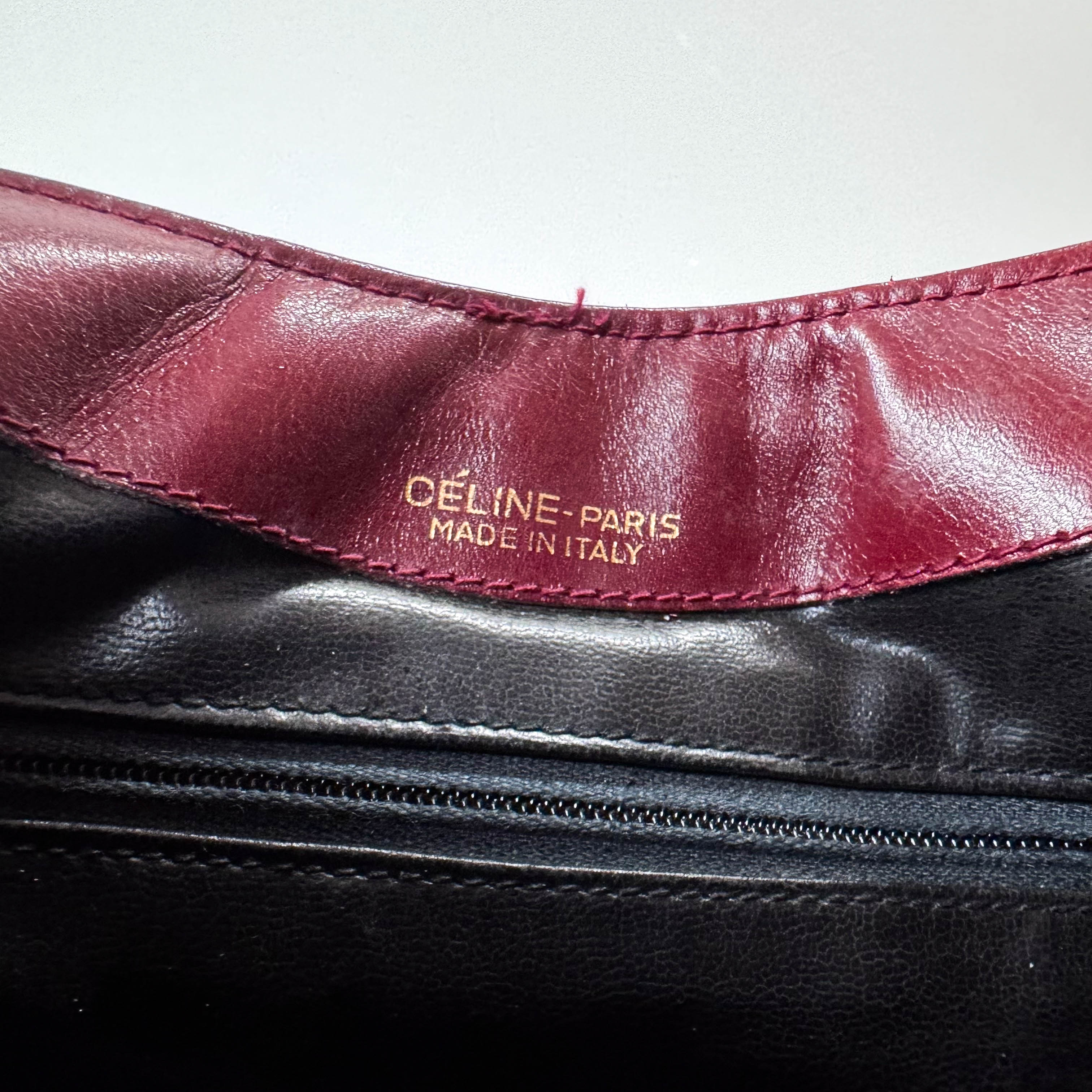 Macadam Triomphe Burgundy Suede Shoulder Bag