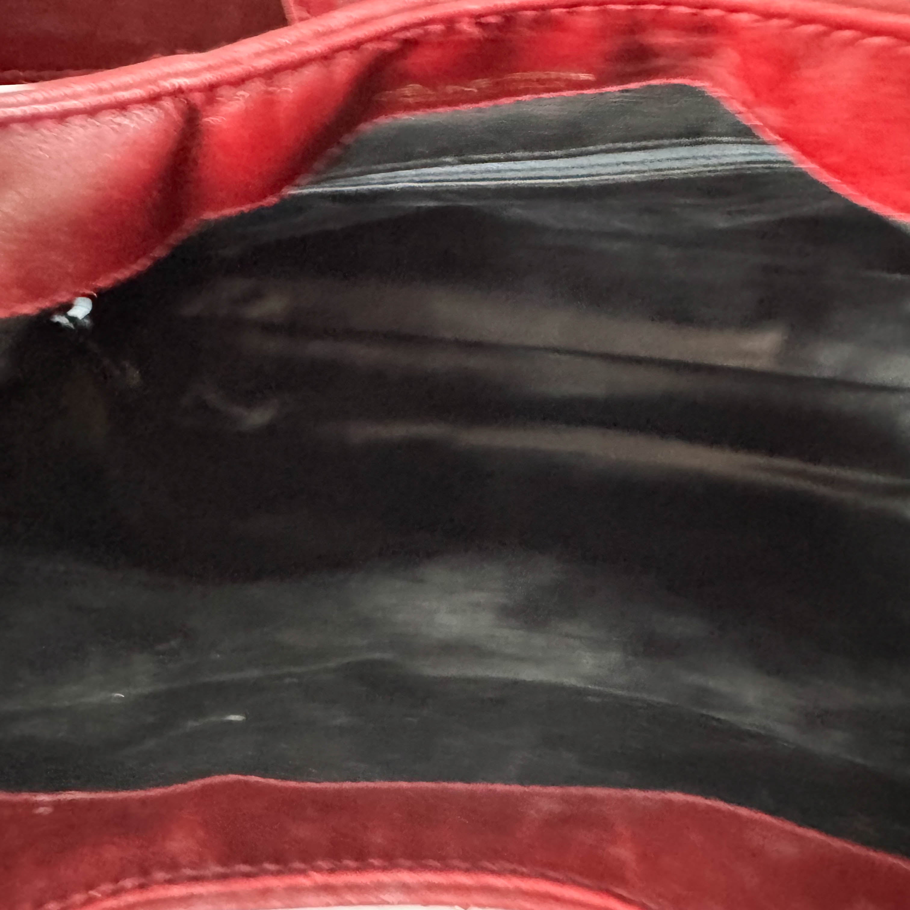 Macadam Triomphe Burgundy Suede Shoulder Bag