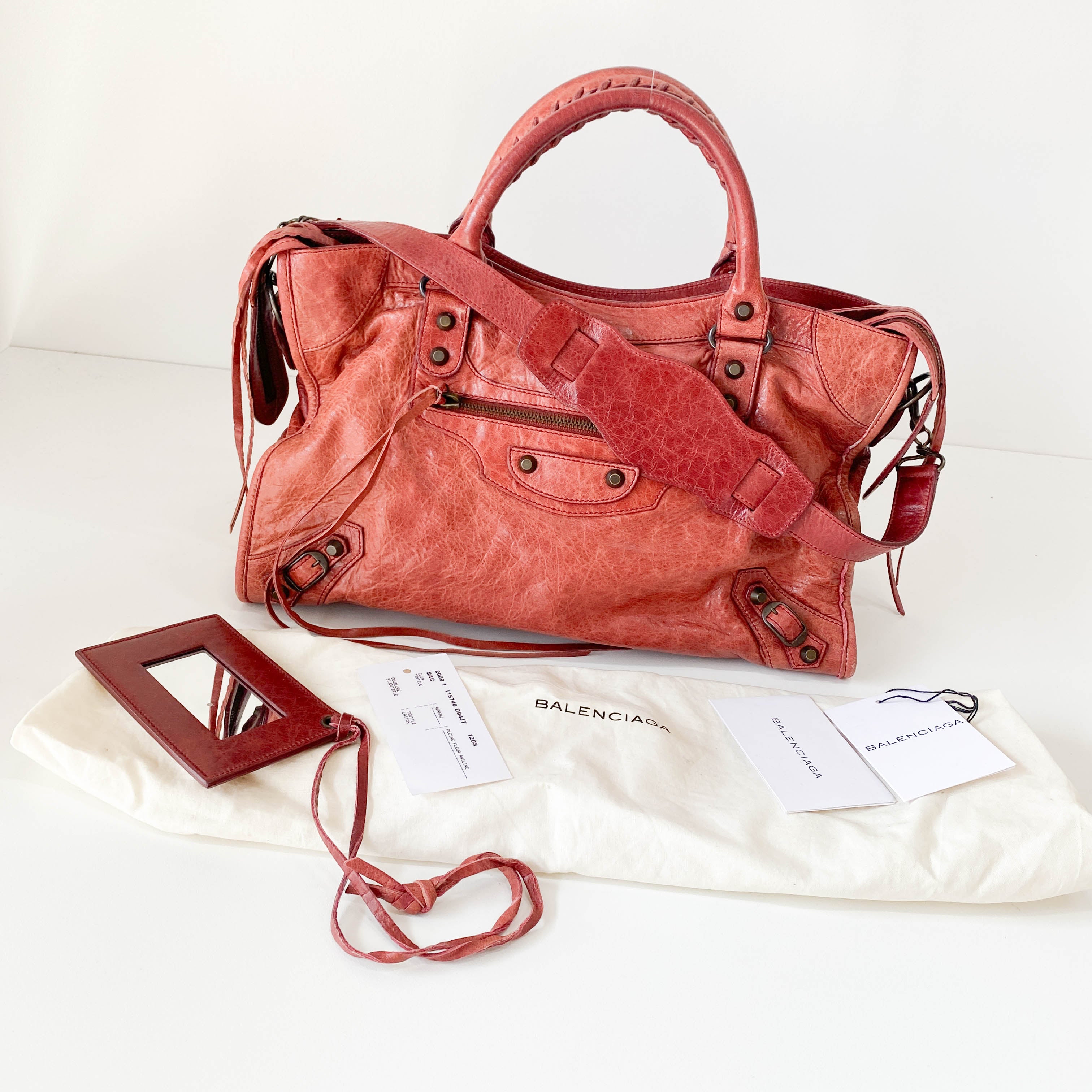 Le City Red Leather Bag