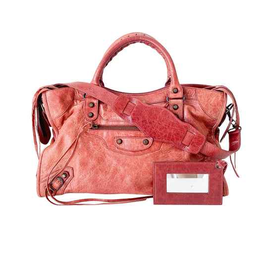 Le City Red Leather Bag