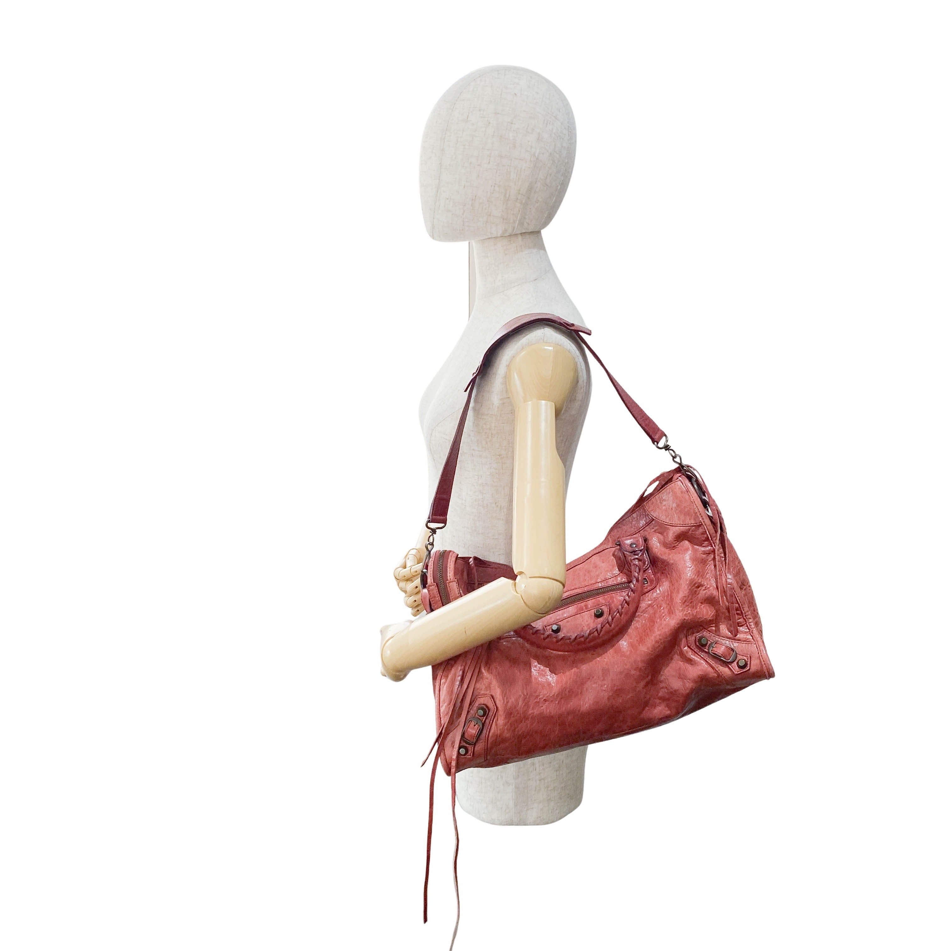 Le City Red Leather Bag