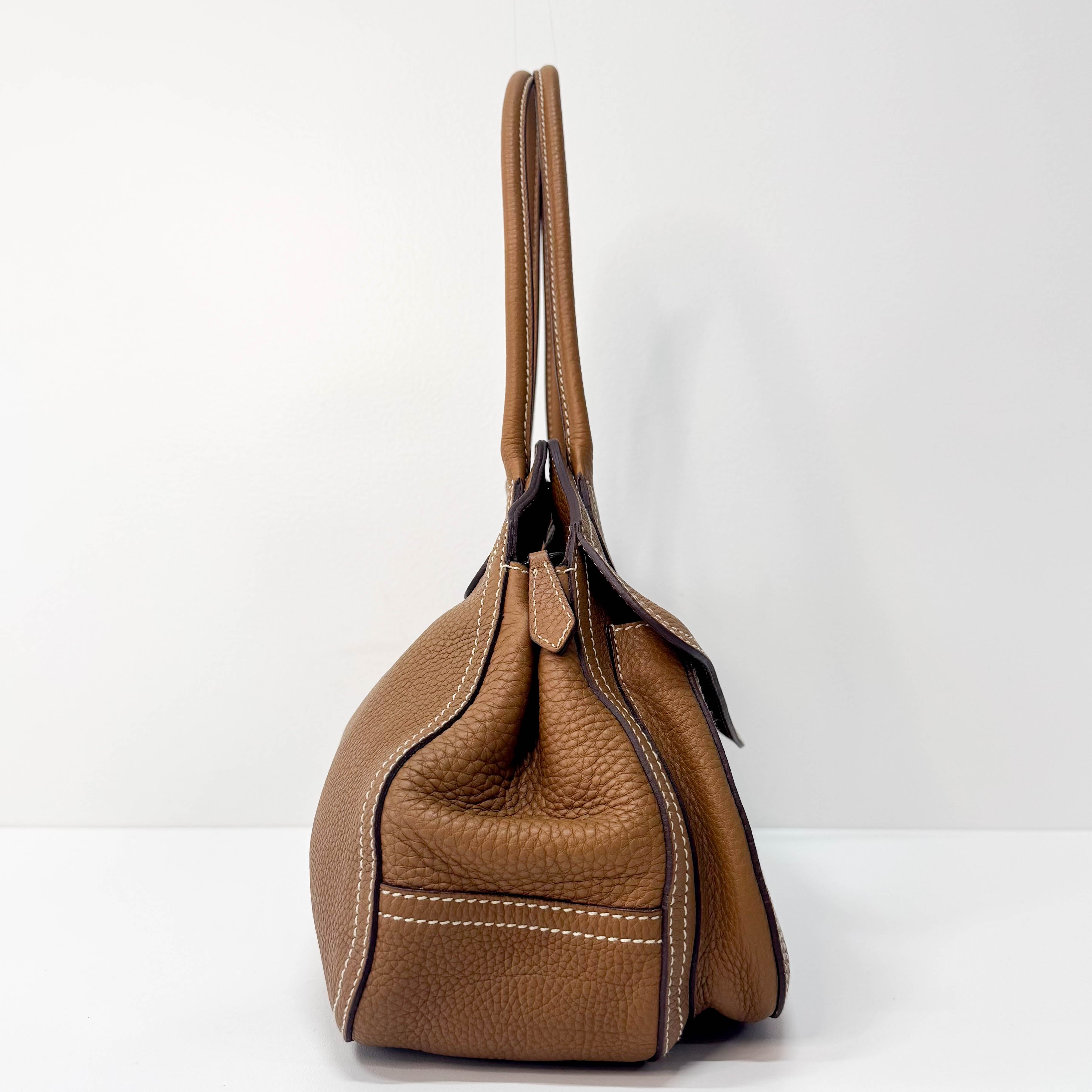 バッグ 00s prada archive leather shoulder bag PRADA Archive Brown Leather Shoulder Bag – HIVE PRELOVED