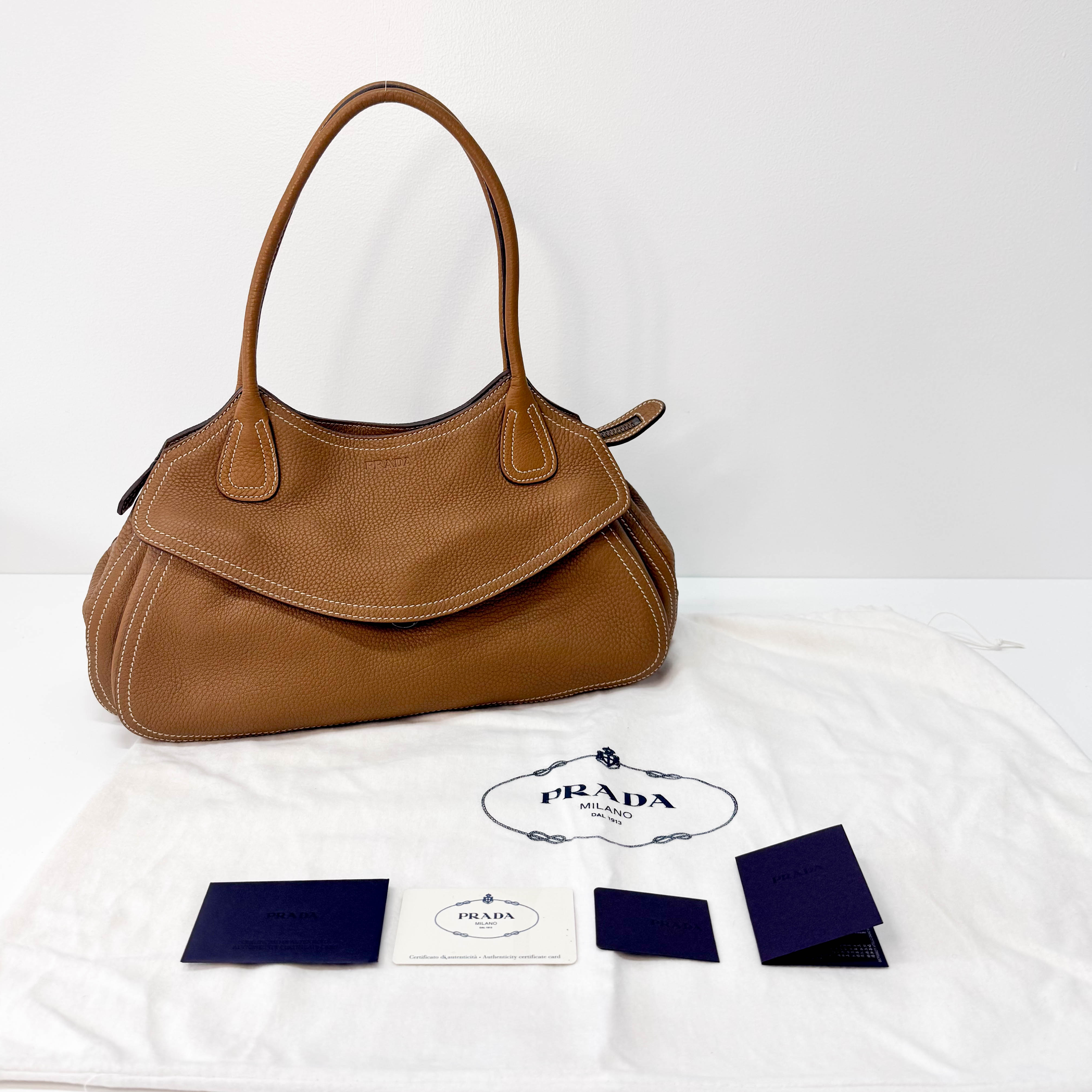 Archive Brown Leather Shoulder Bag