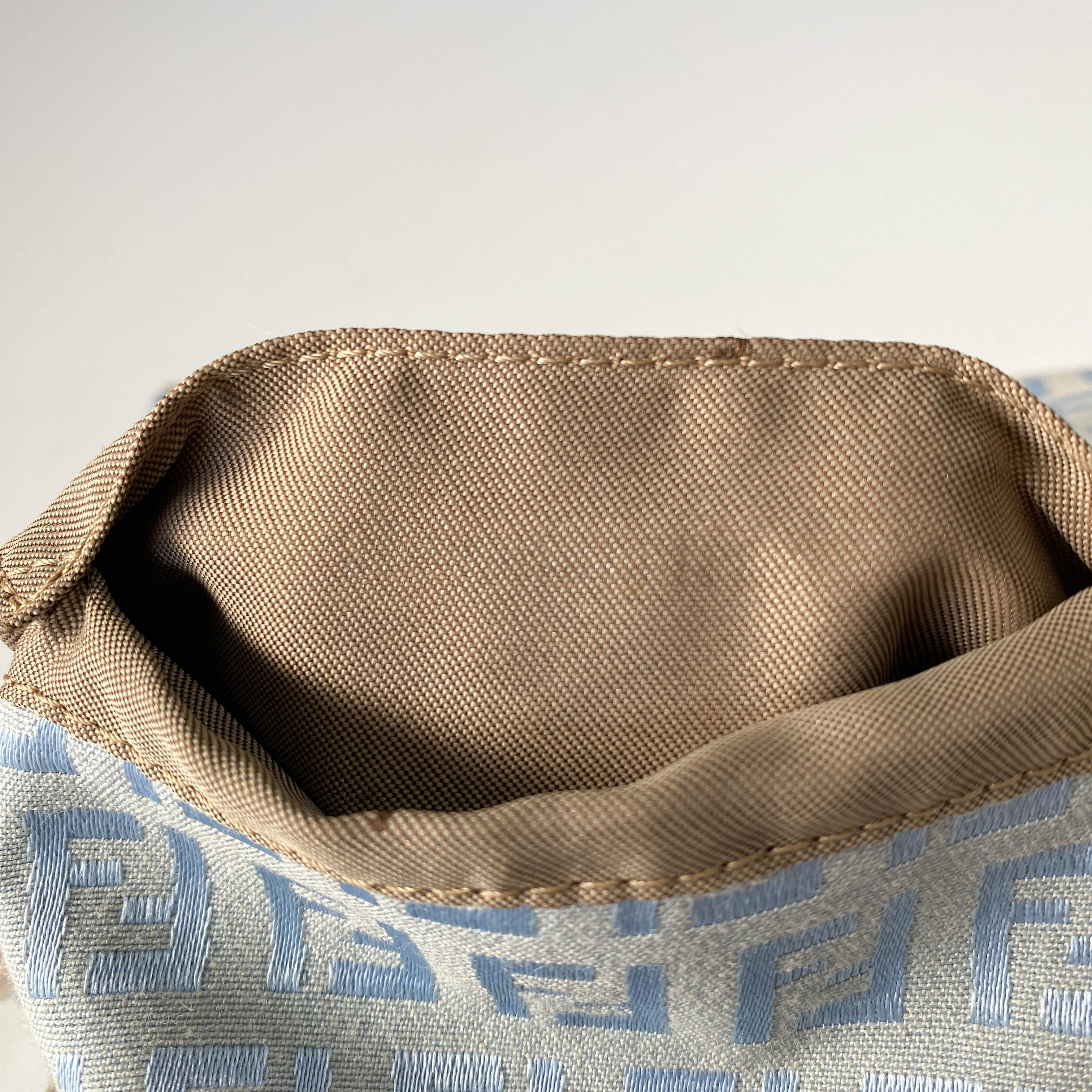 Mini Mamma Baguette Zucchino Light Blue Shoulder Bag