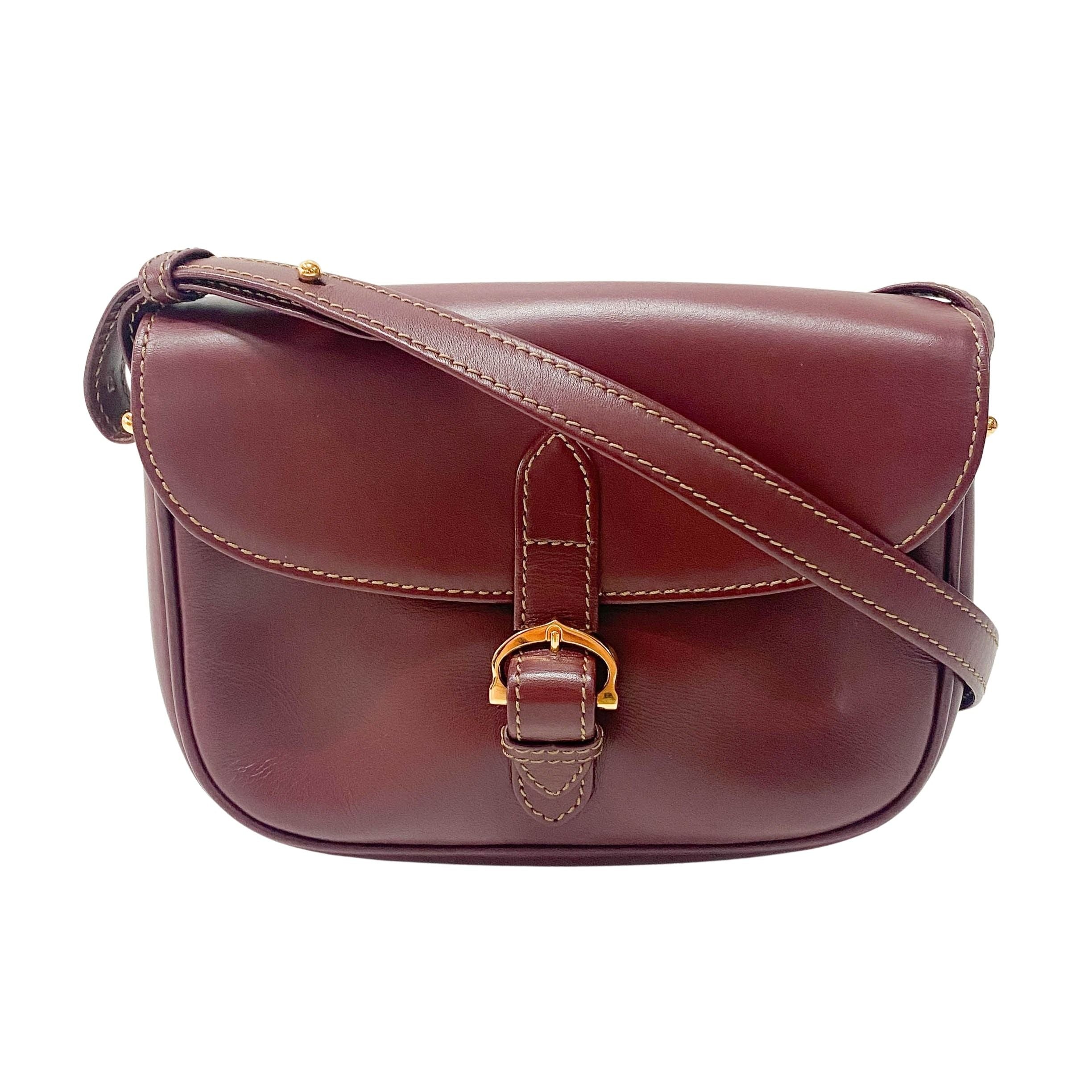 Red Leather Crossbody Bag