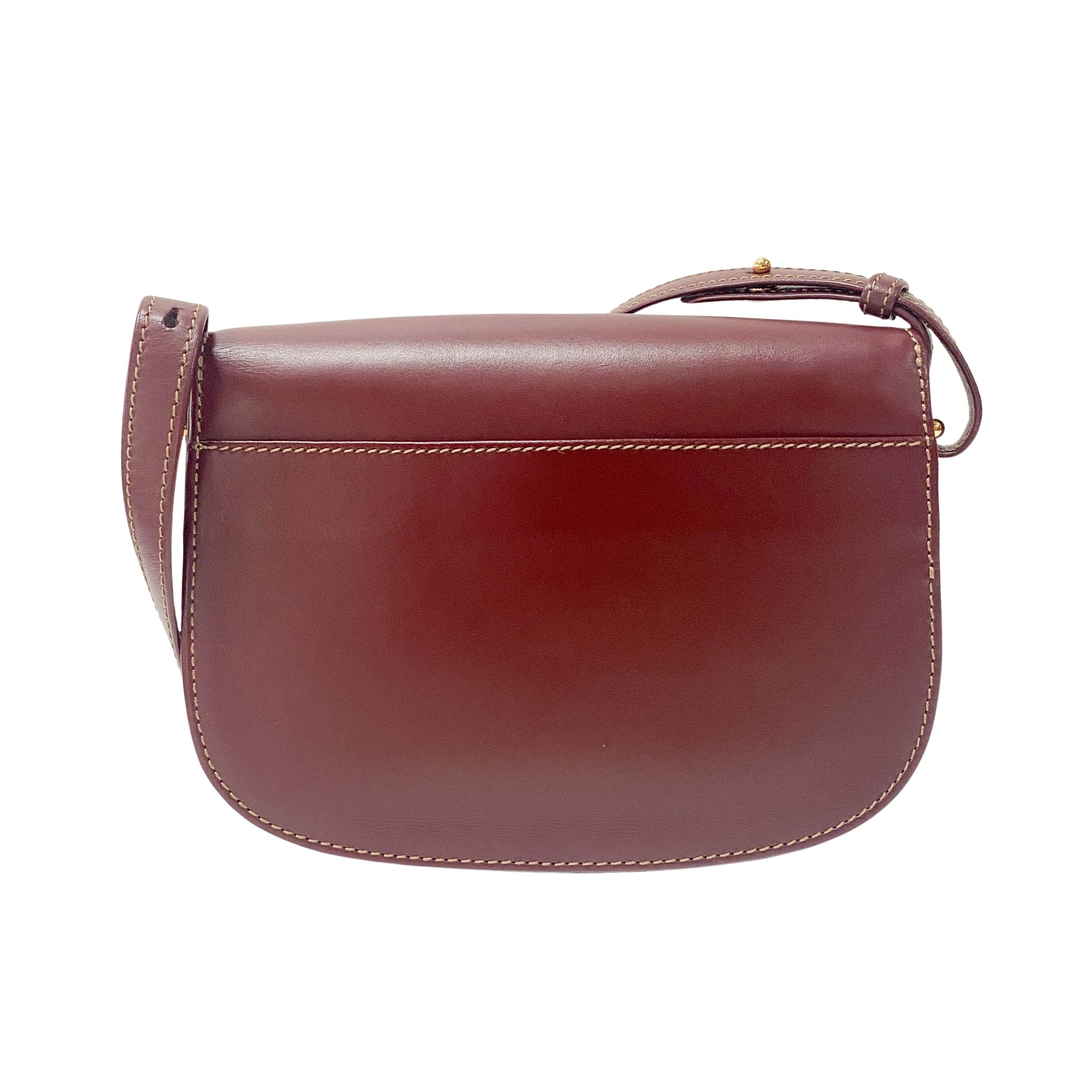 Red Leather Crossbody Bag