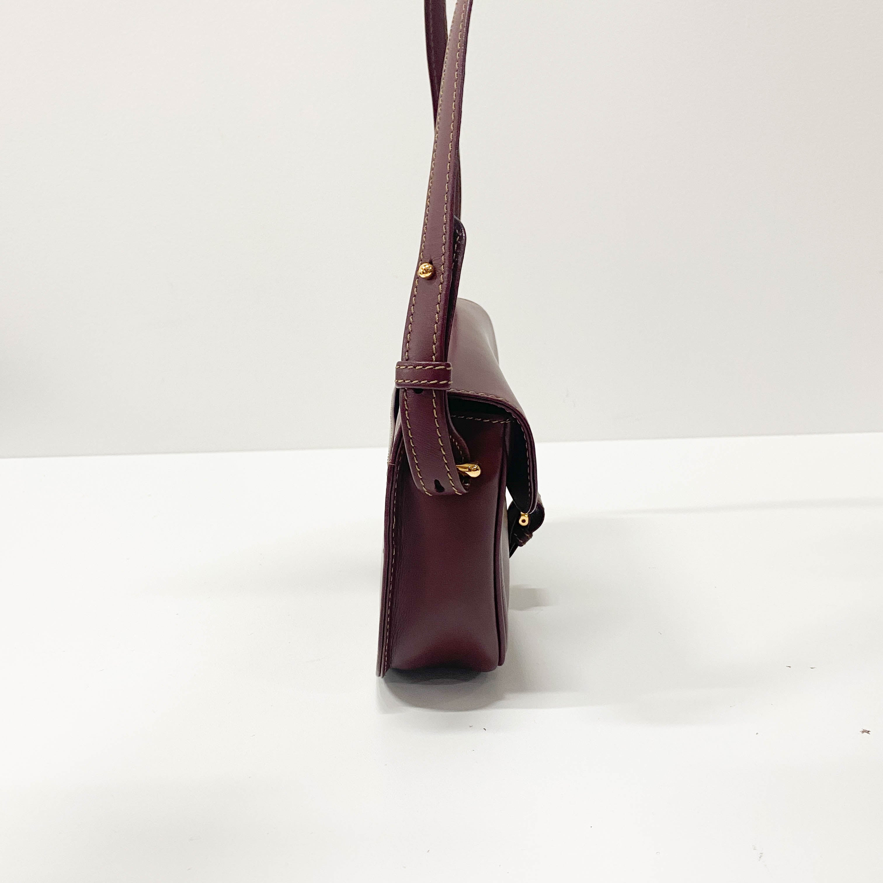 Red Leather Crossbody Bag