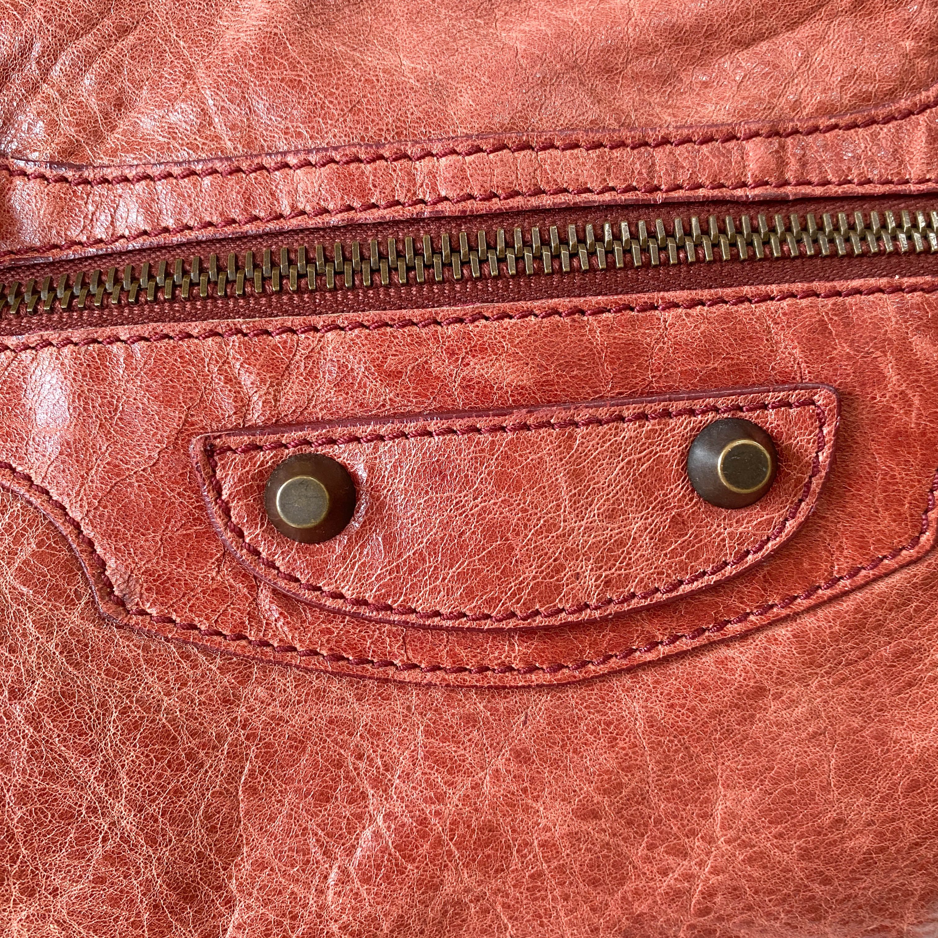 Le City Red Leather Bag