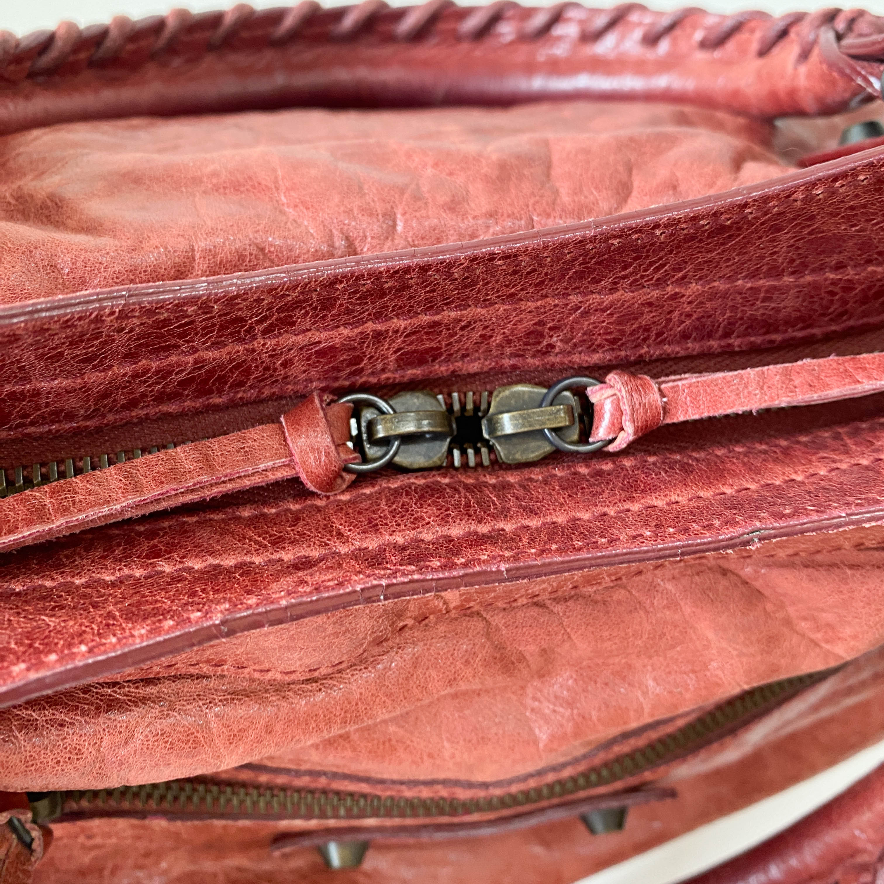 Le City Red Leather Bag