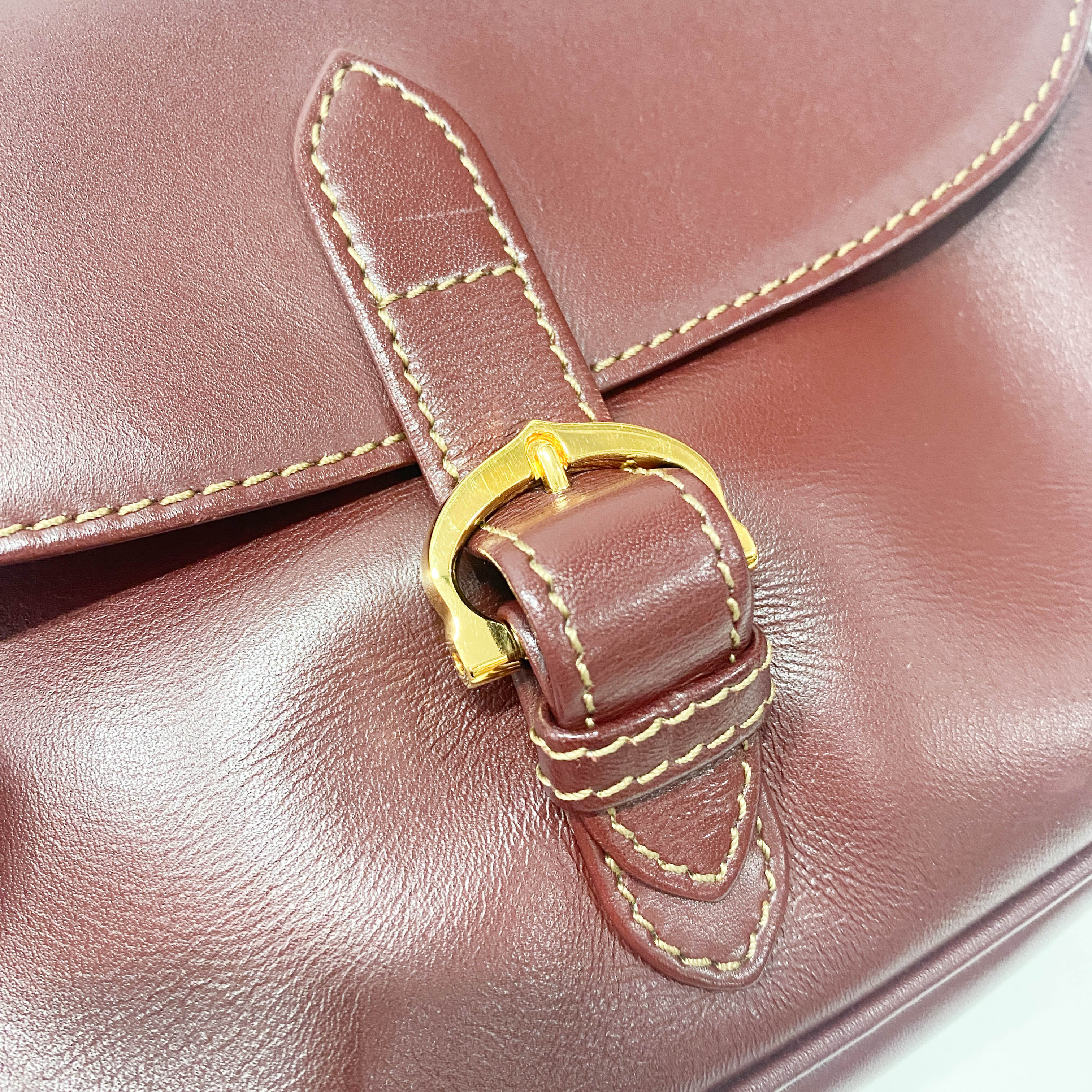 Red Leather Crossbody Bag