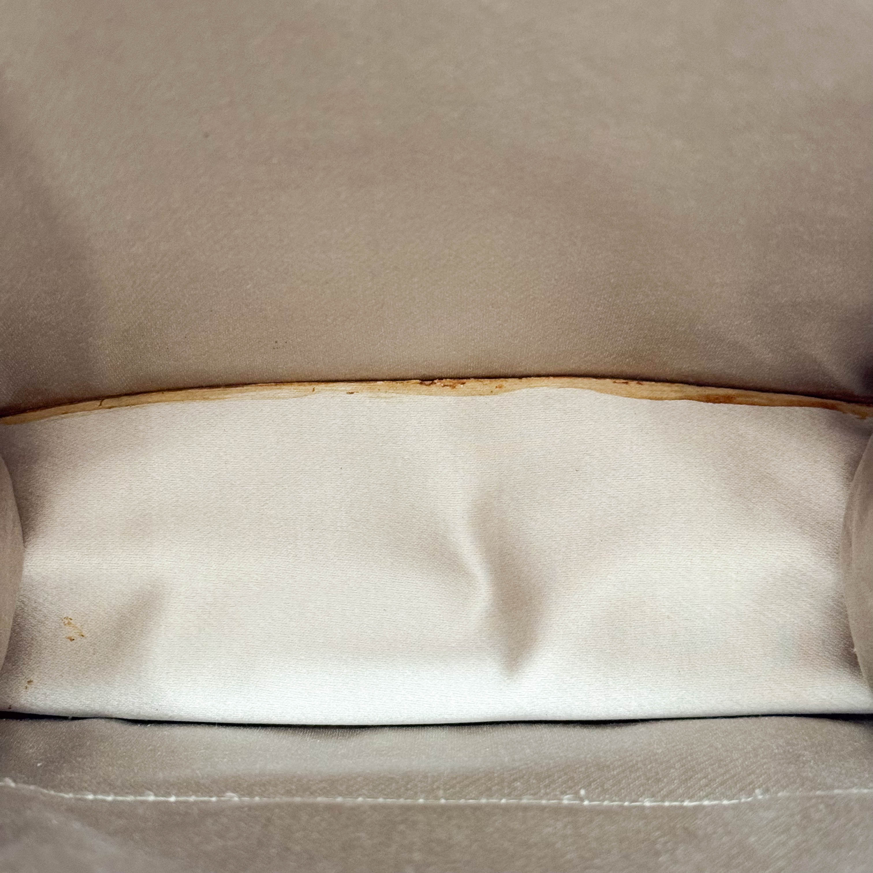 Brown Python and Silk Top Handle Bag