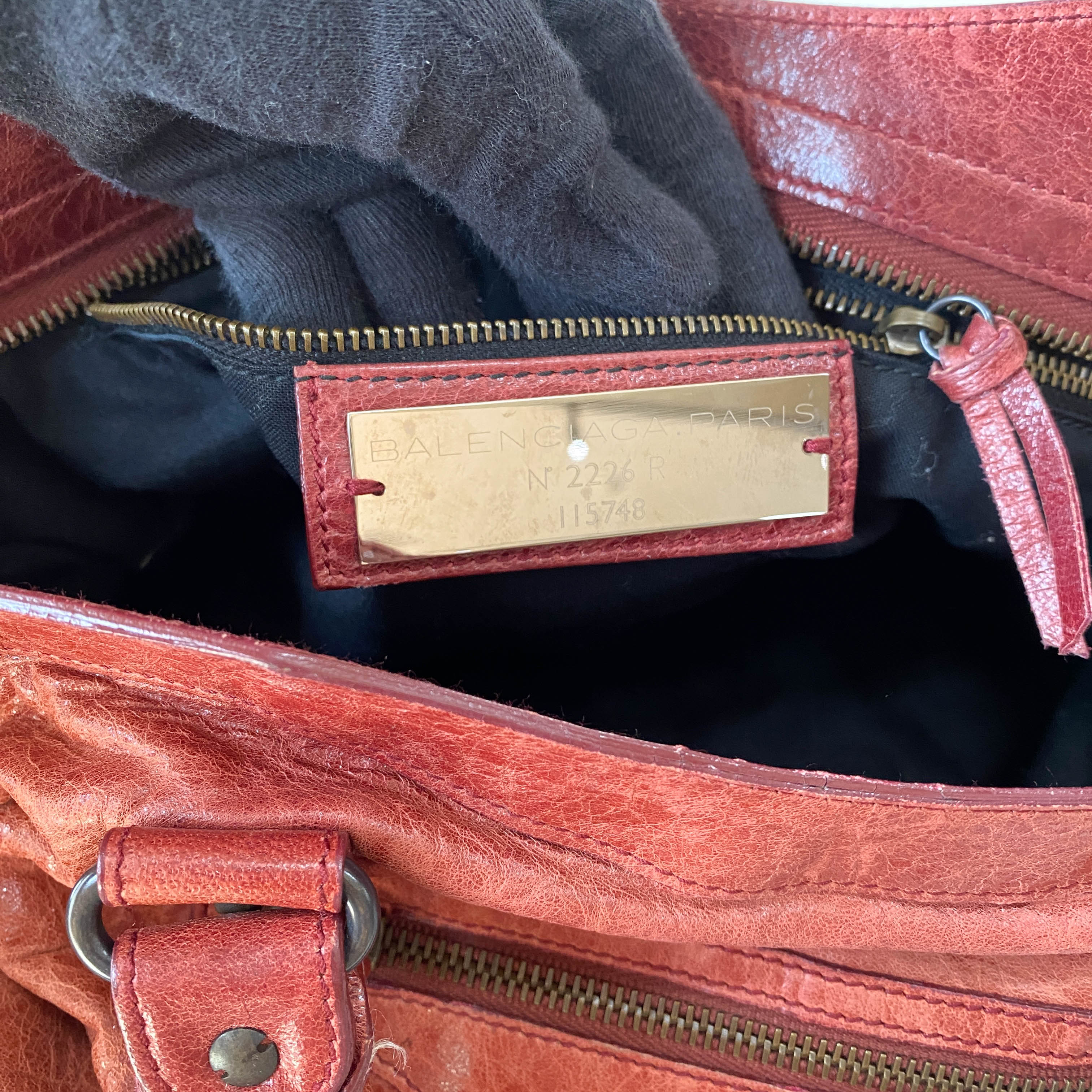 Le City Red Leather Bag