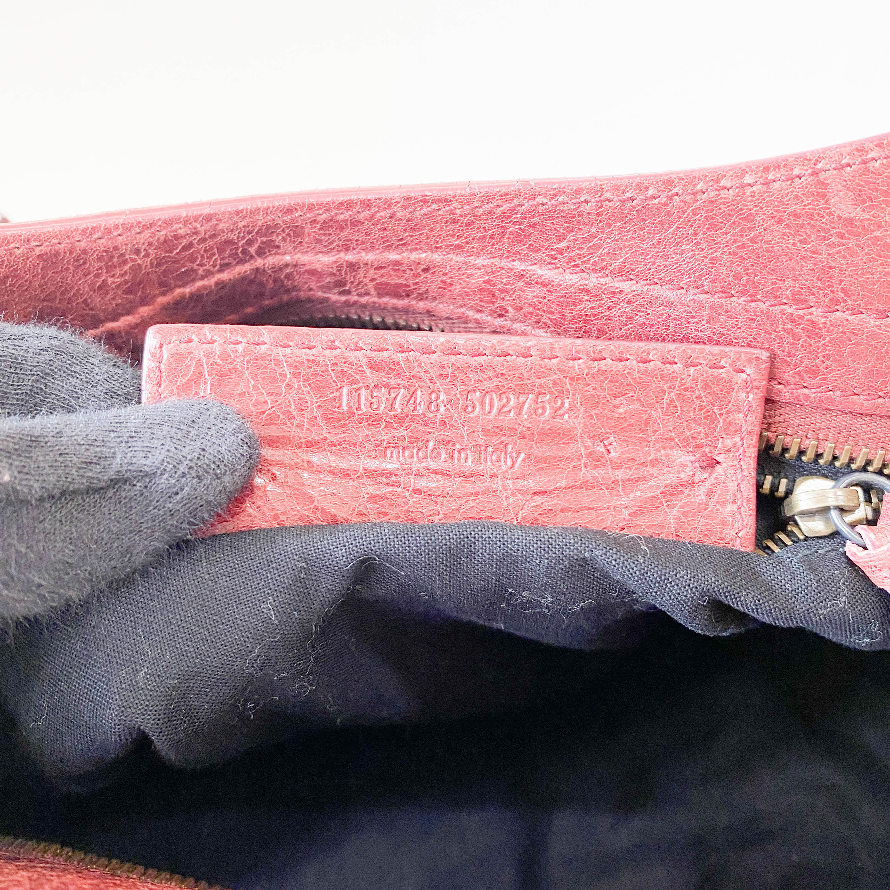 Le City Red Leather Bag