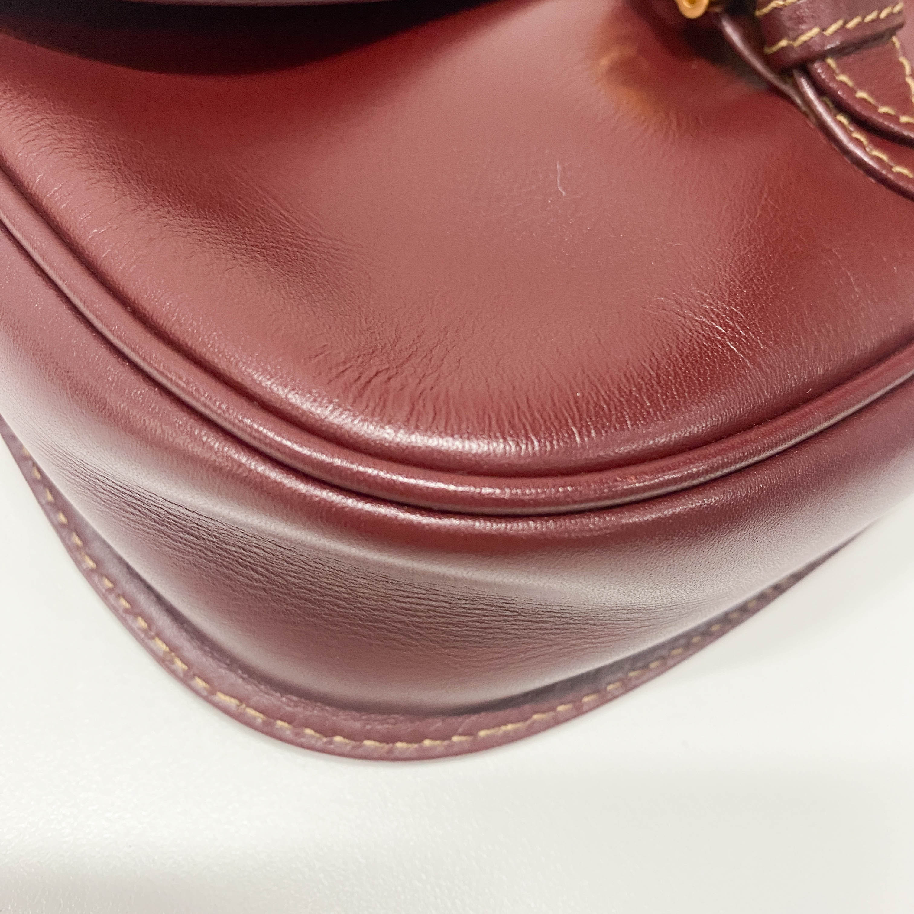 Red Leather Crossbody Bag