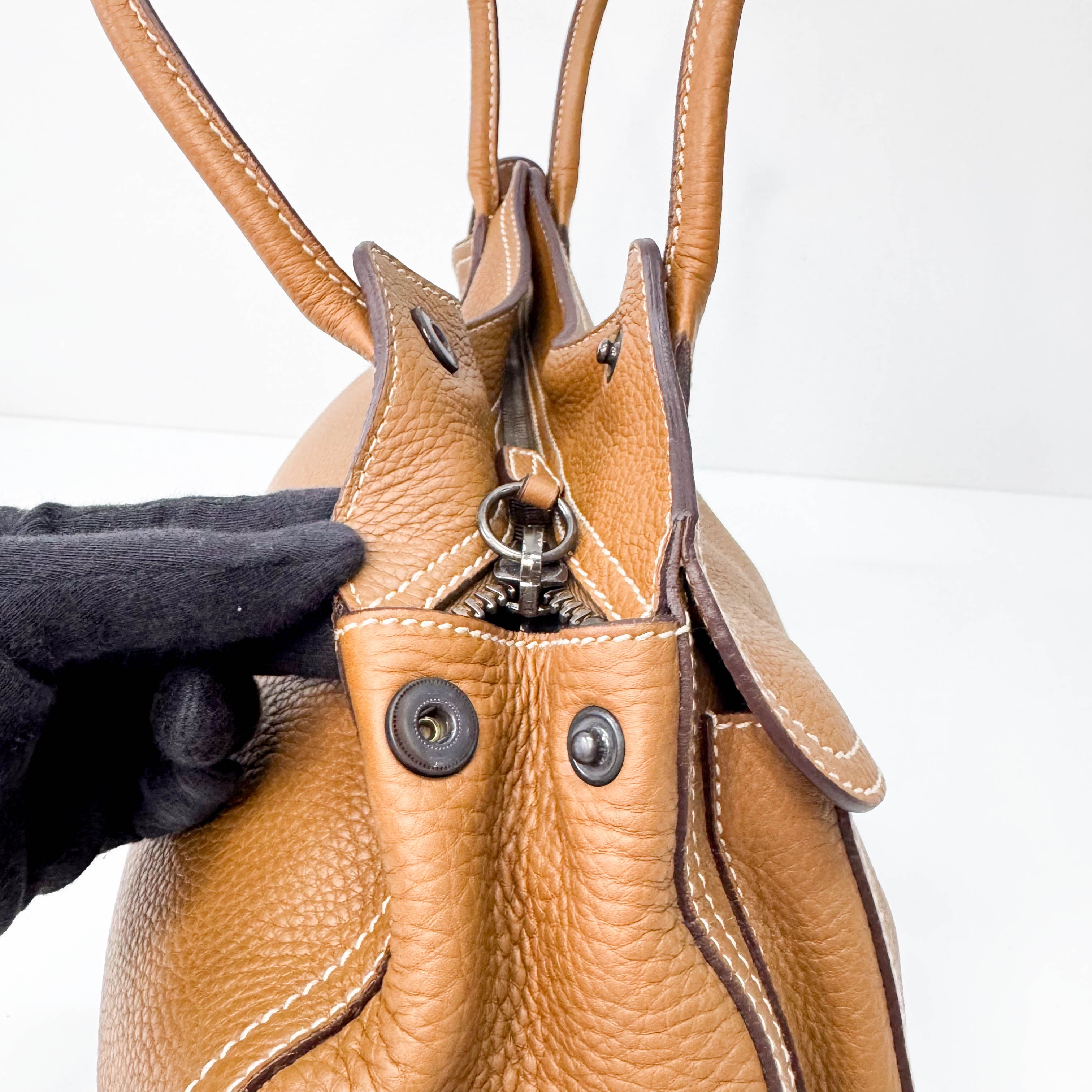 Archive Brown Leather Shoulder Bag