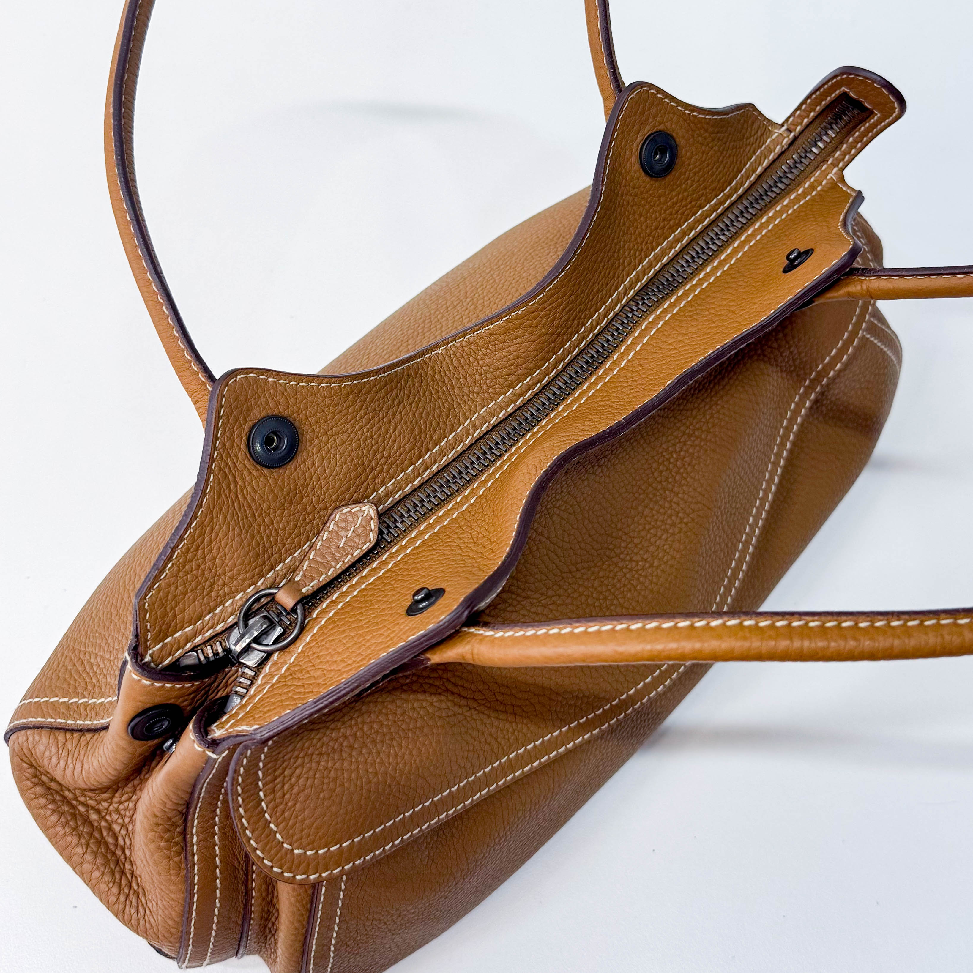 Archive Brown Leather Shoulder Bag