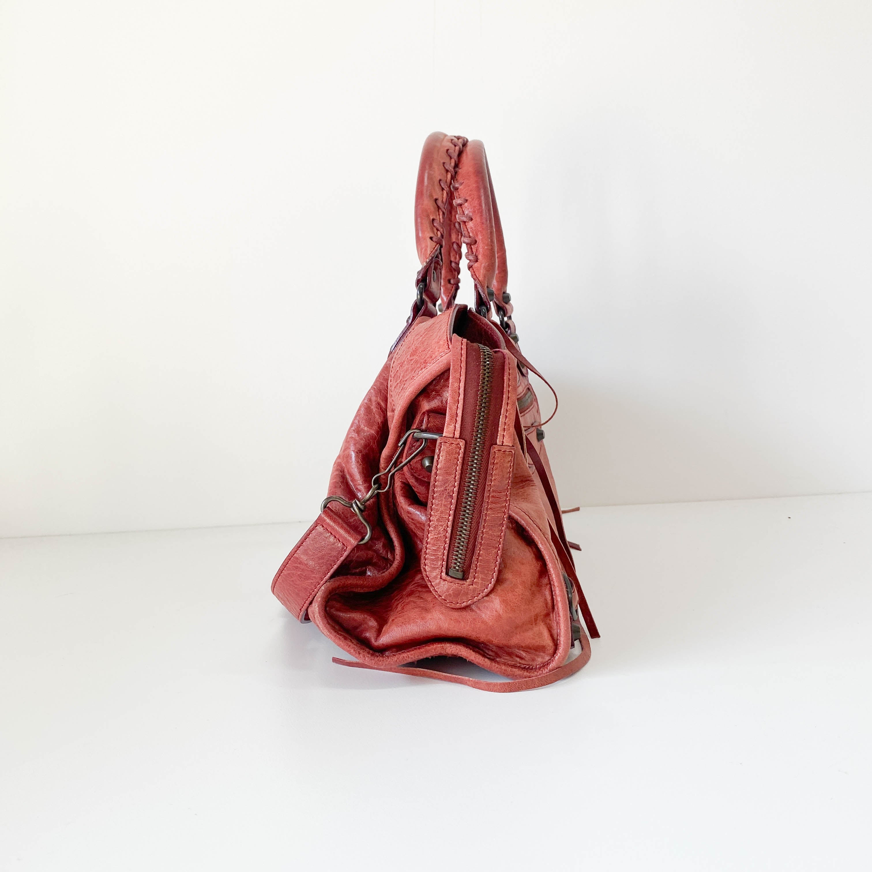 Le City Red Leather Bag