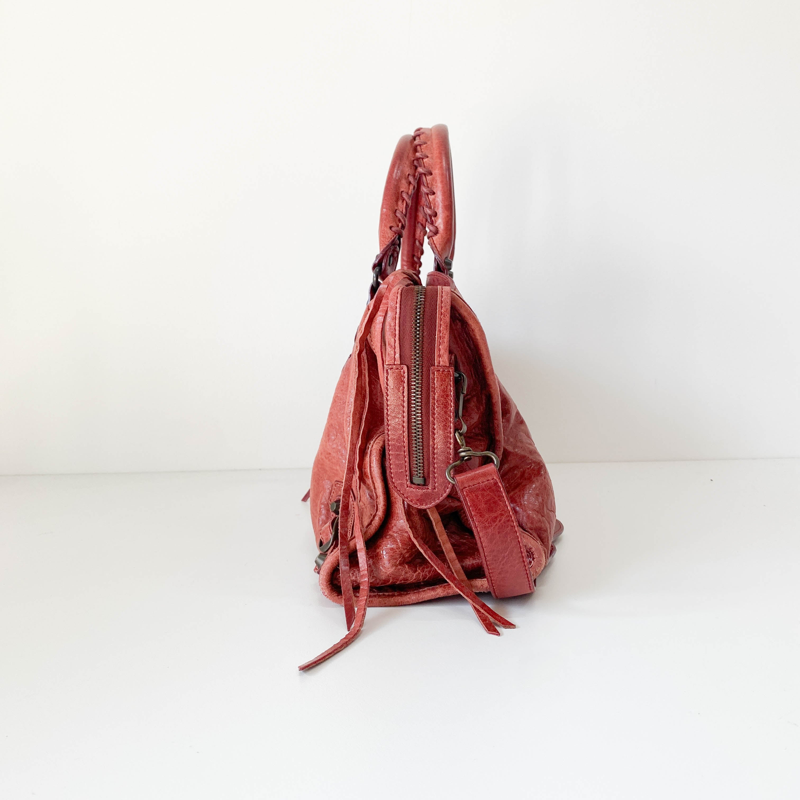 Le City Red Leather Bag