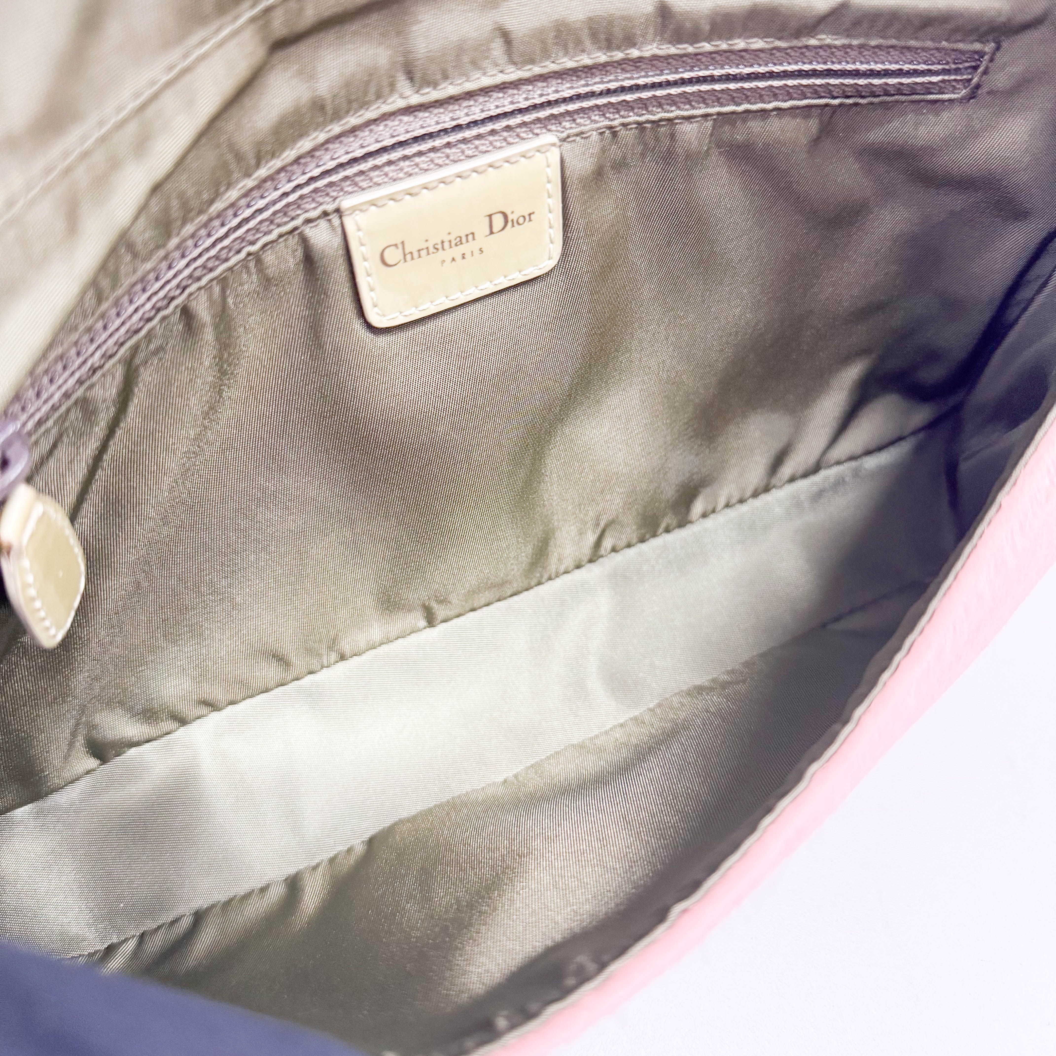 Malice Pearl Pink Pony Hair Python Embossed Leather Shoulder Bag