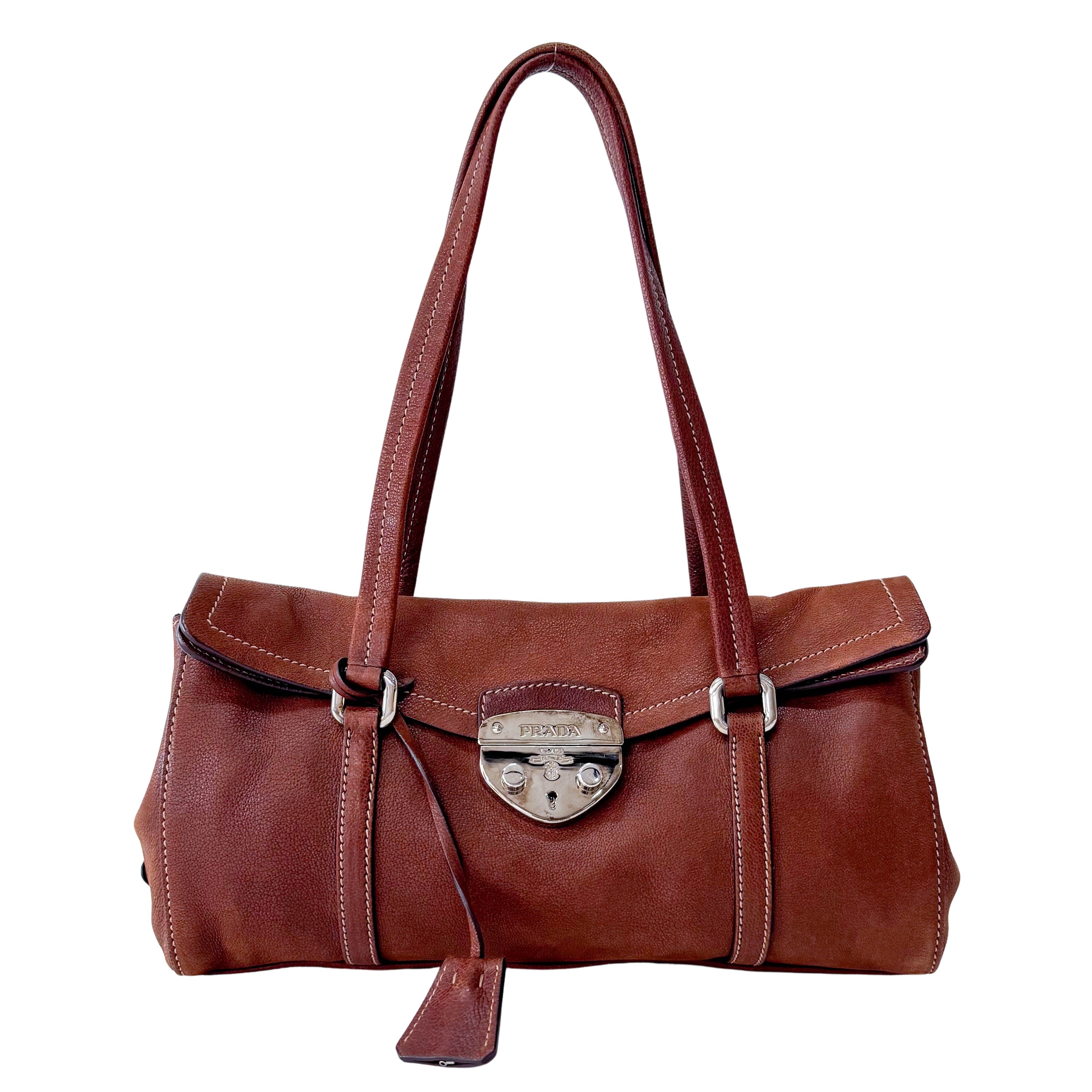 Brown Leather Shoulder Bag