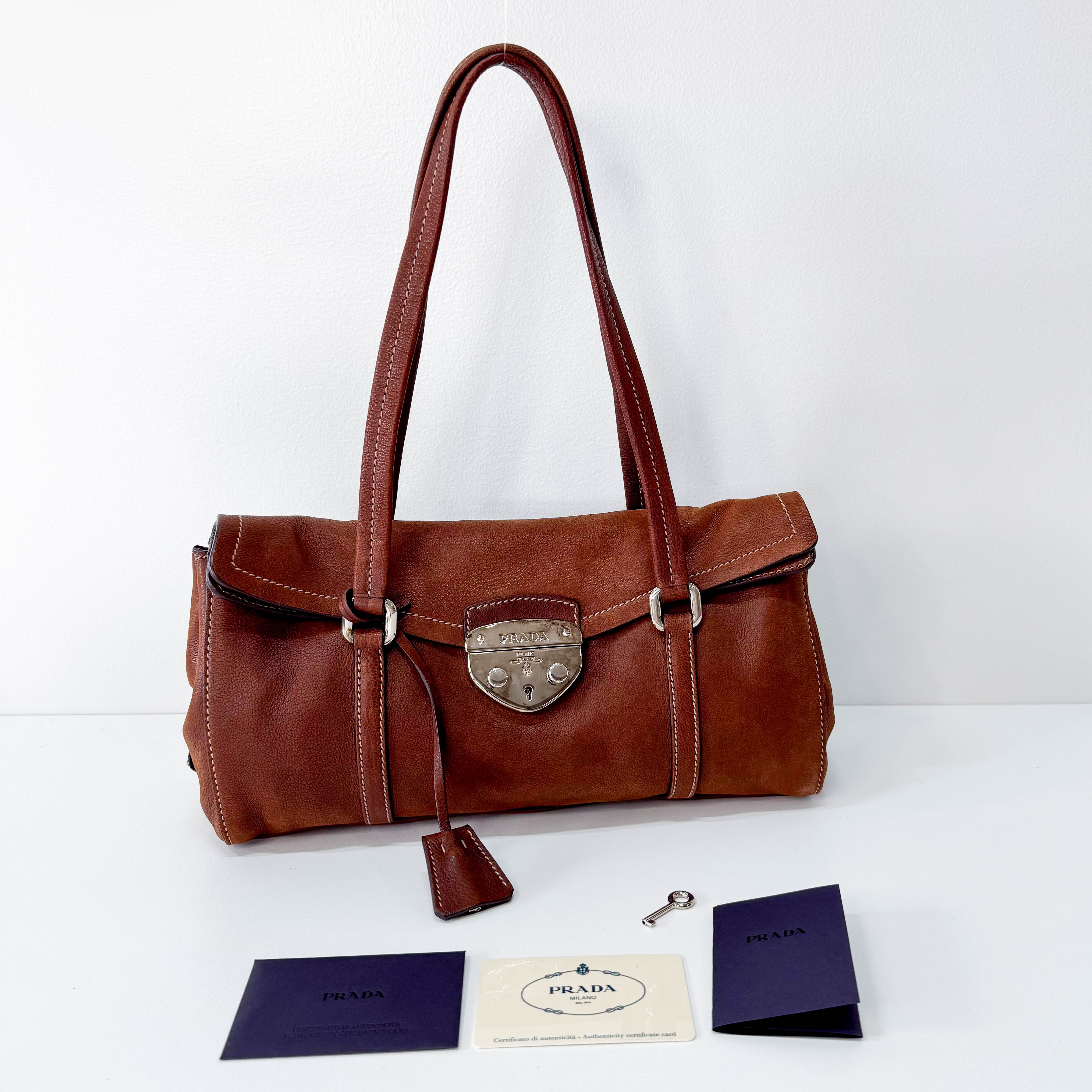 Brown Leather Shoulder Bag