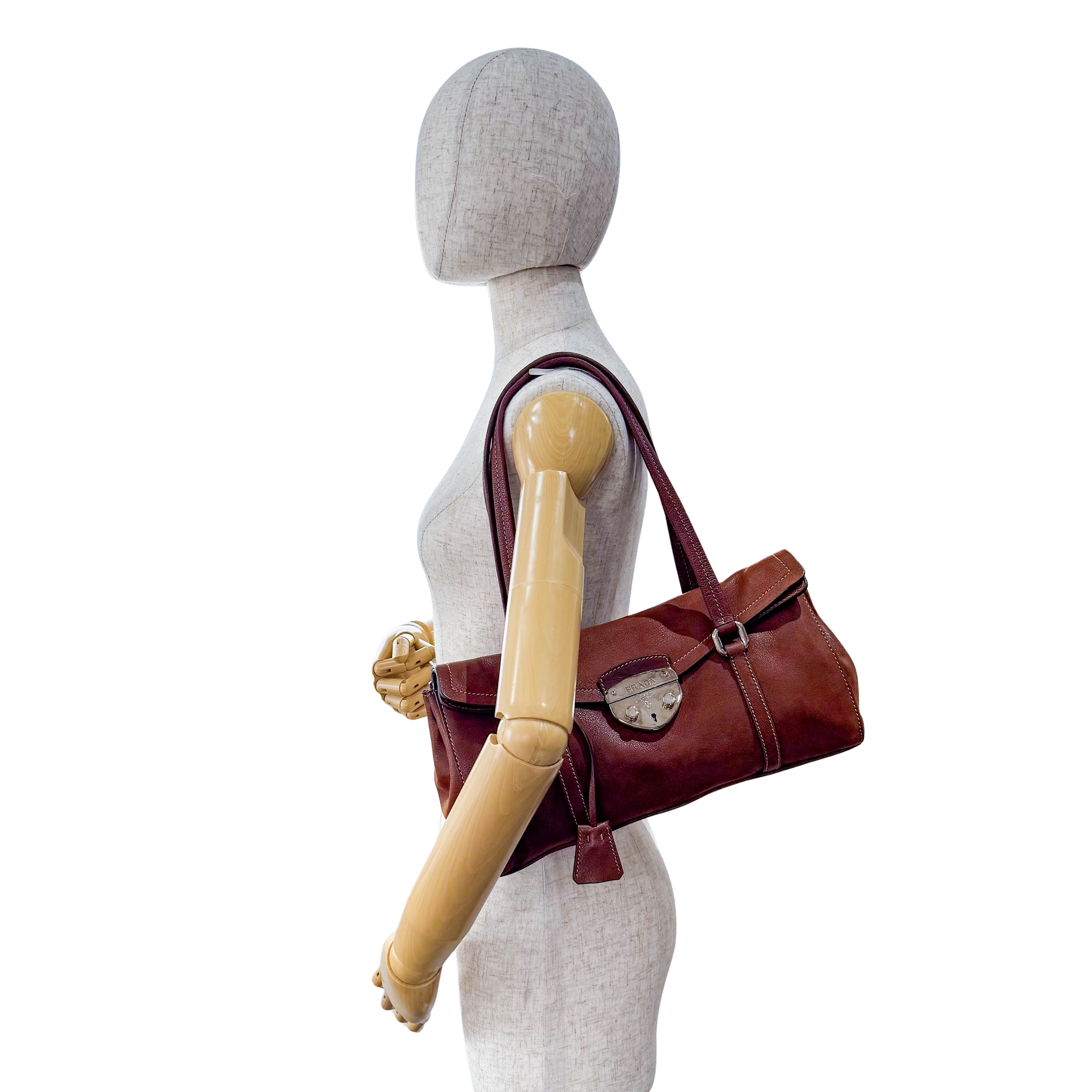 Brown Leather Shoulder Bag