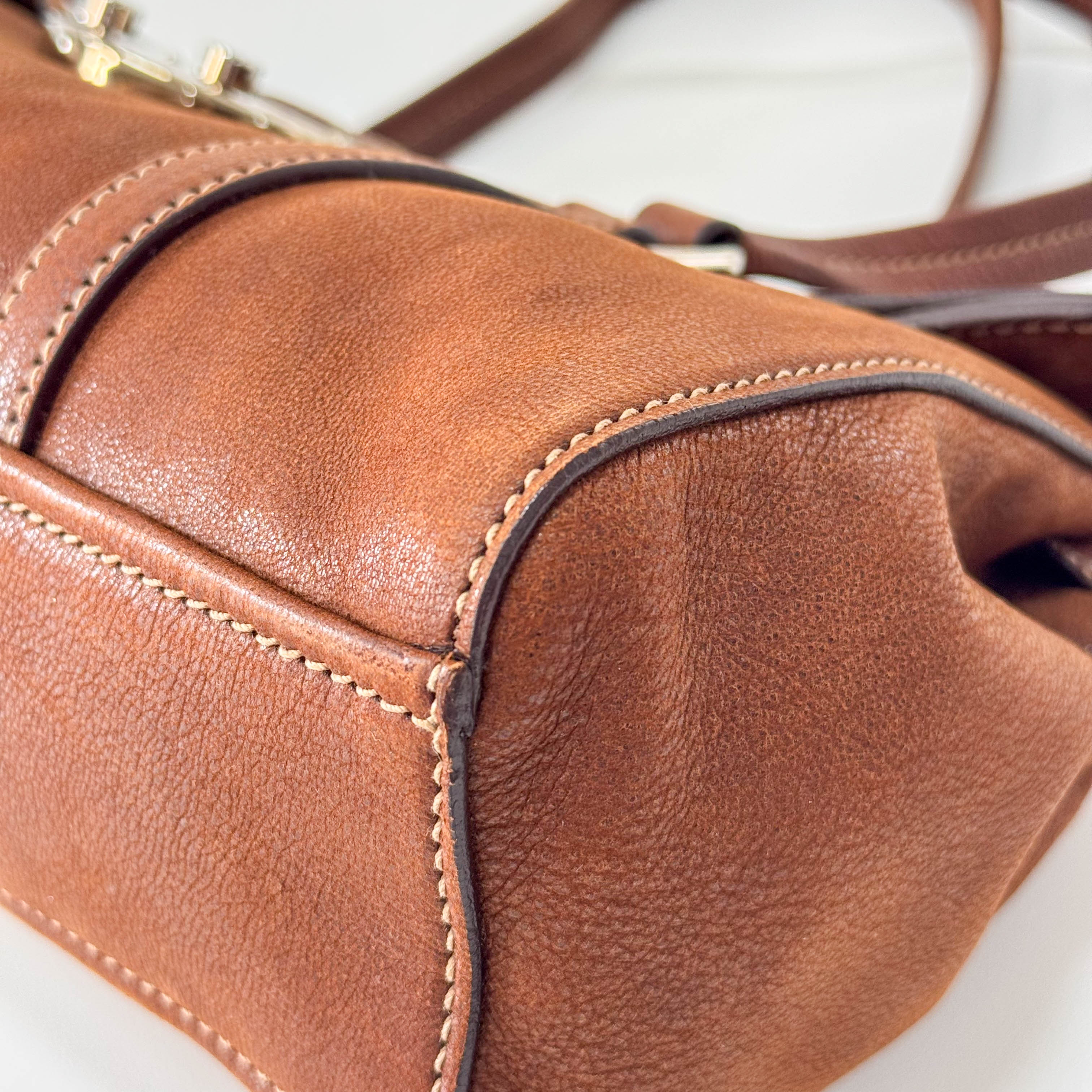 Brown Leather Shoulder Bag