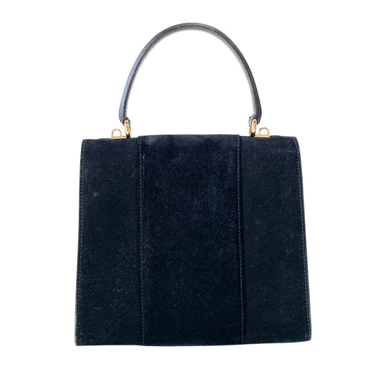 Black Suede Handbag