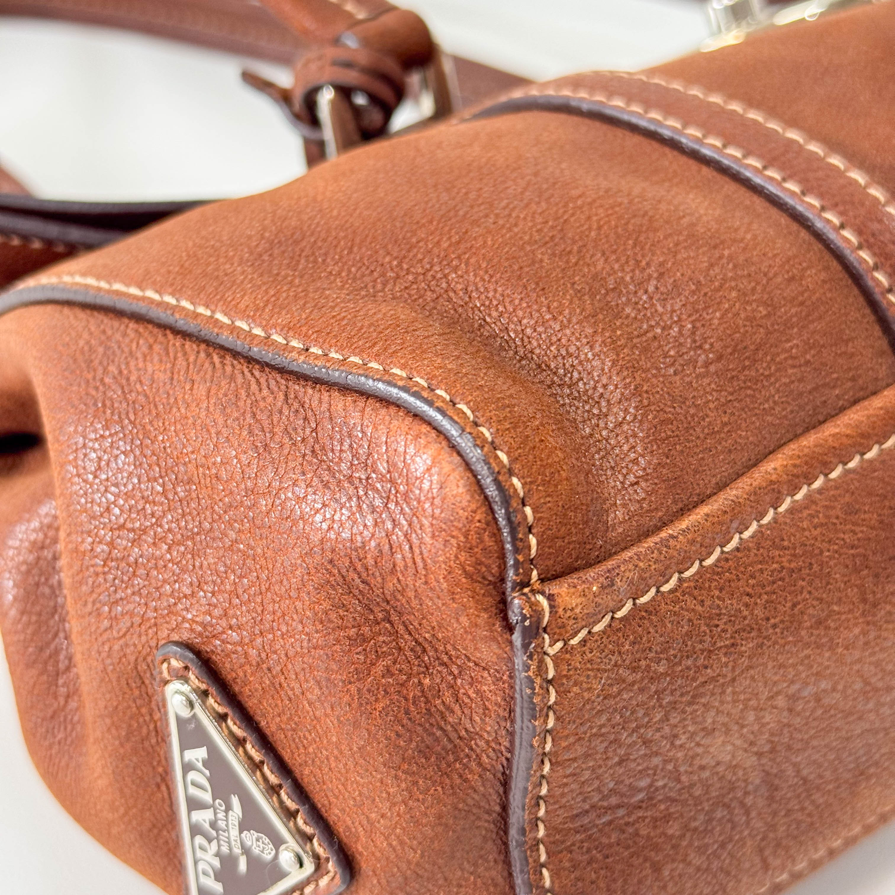 Brown Leather Shoulder Bag