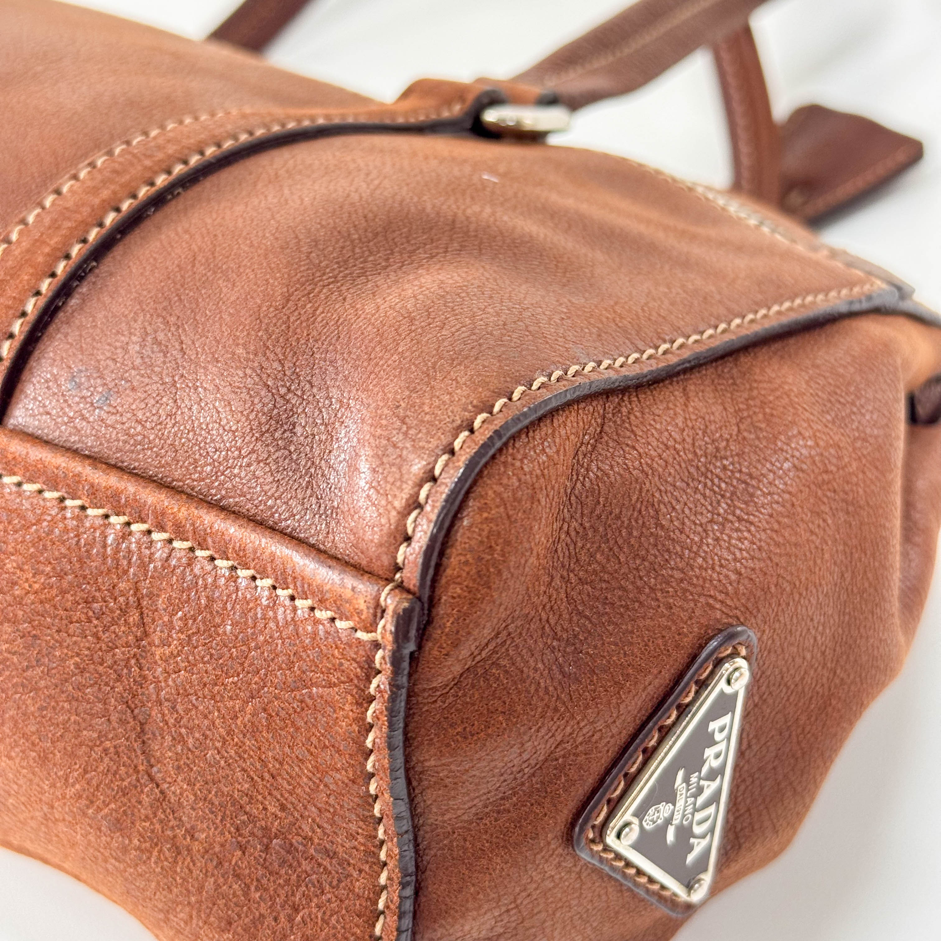 Brown Leather Shoulder Bag