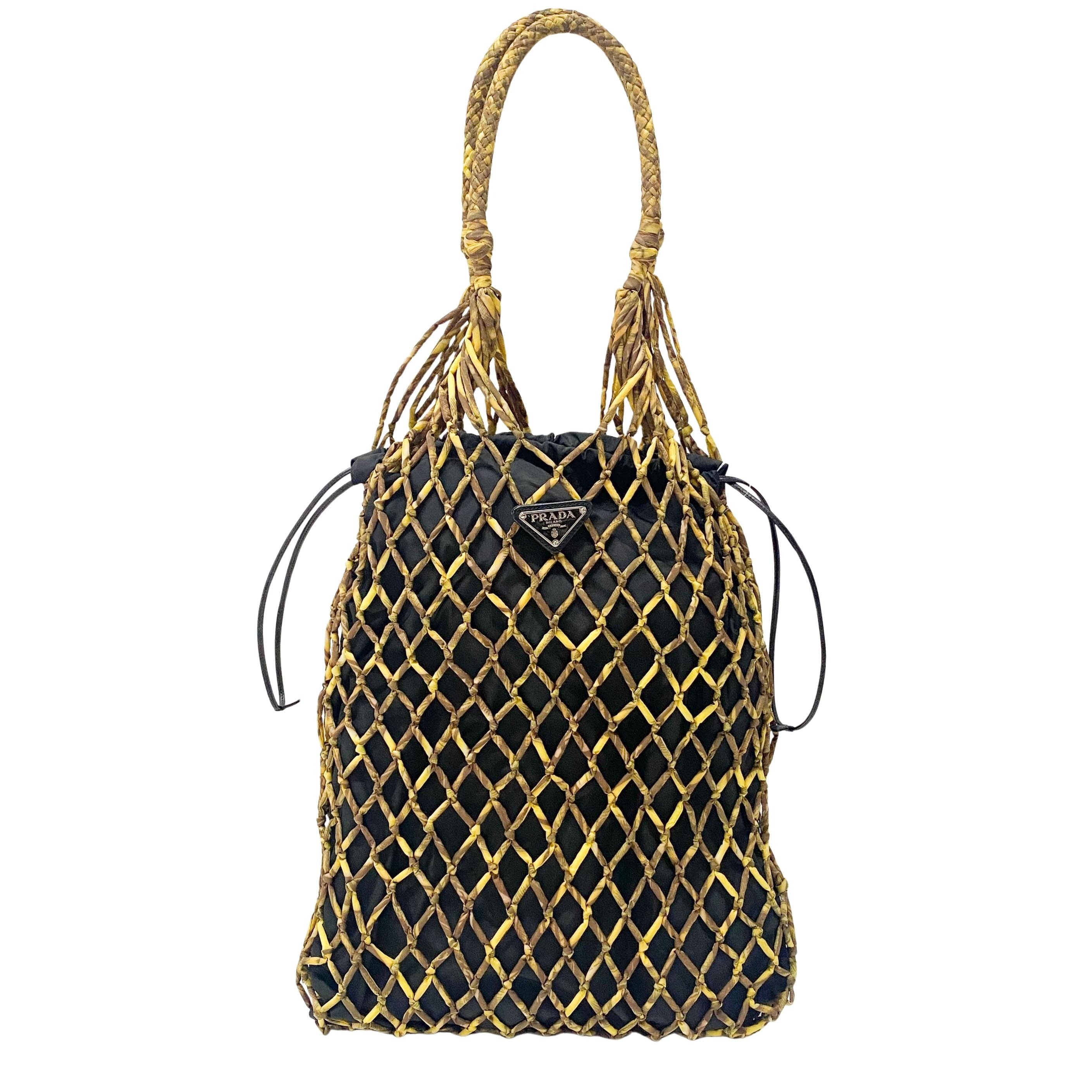 Fishnet Drawstring Bag