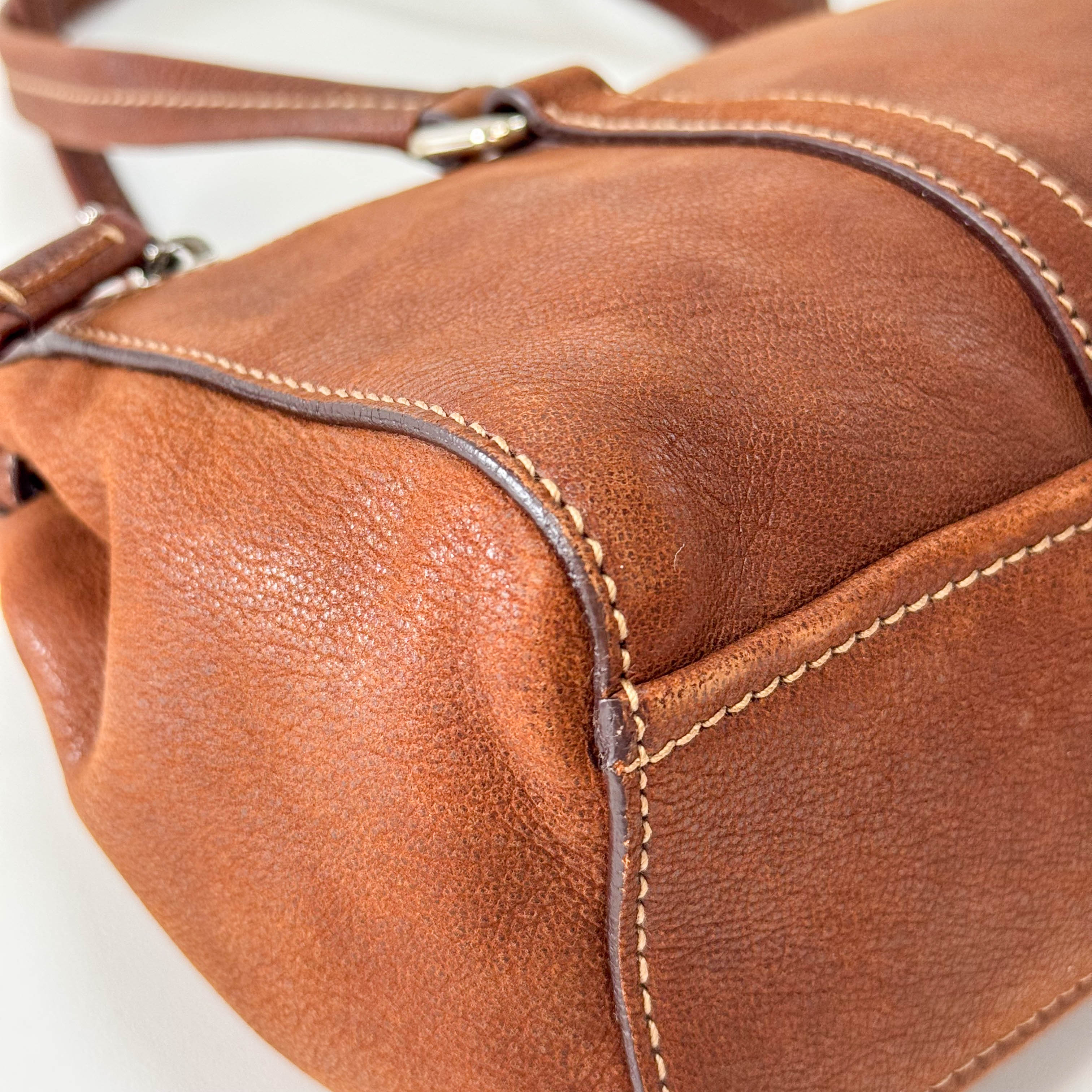 Brown Leather Shoulder Bag