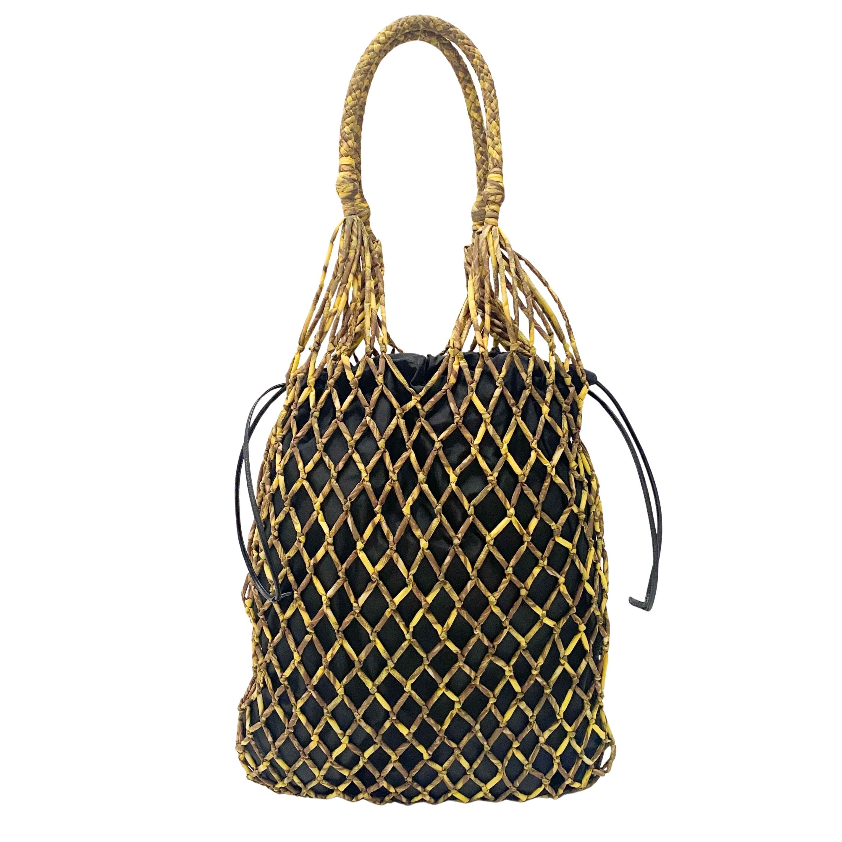 Fishnet Drawstring Bag