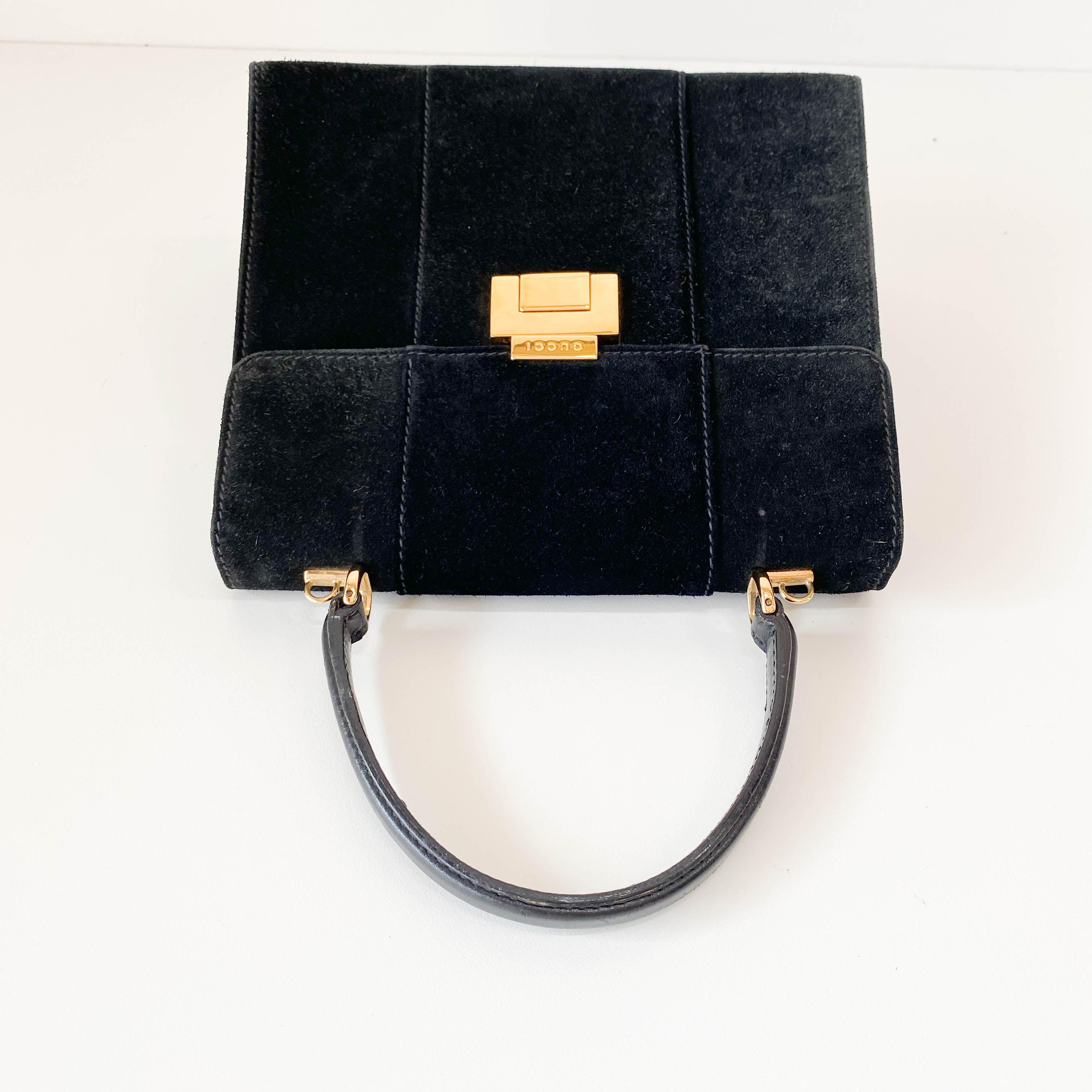 Black Suede Handbag