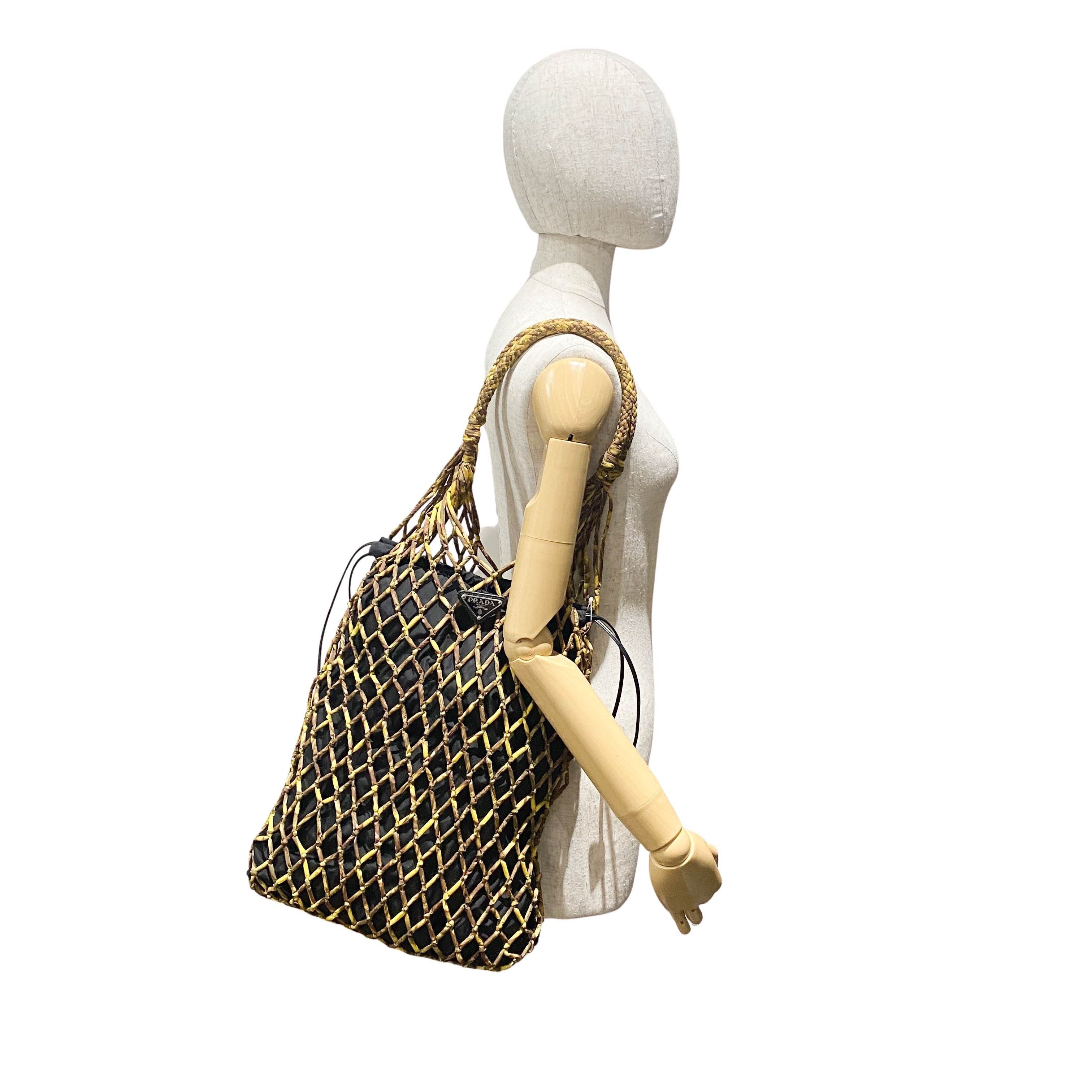 Fishnet Drawstring Bag