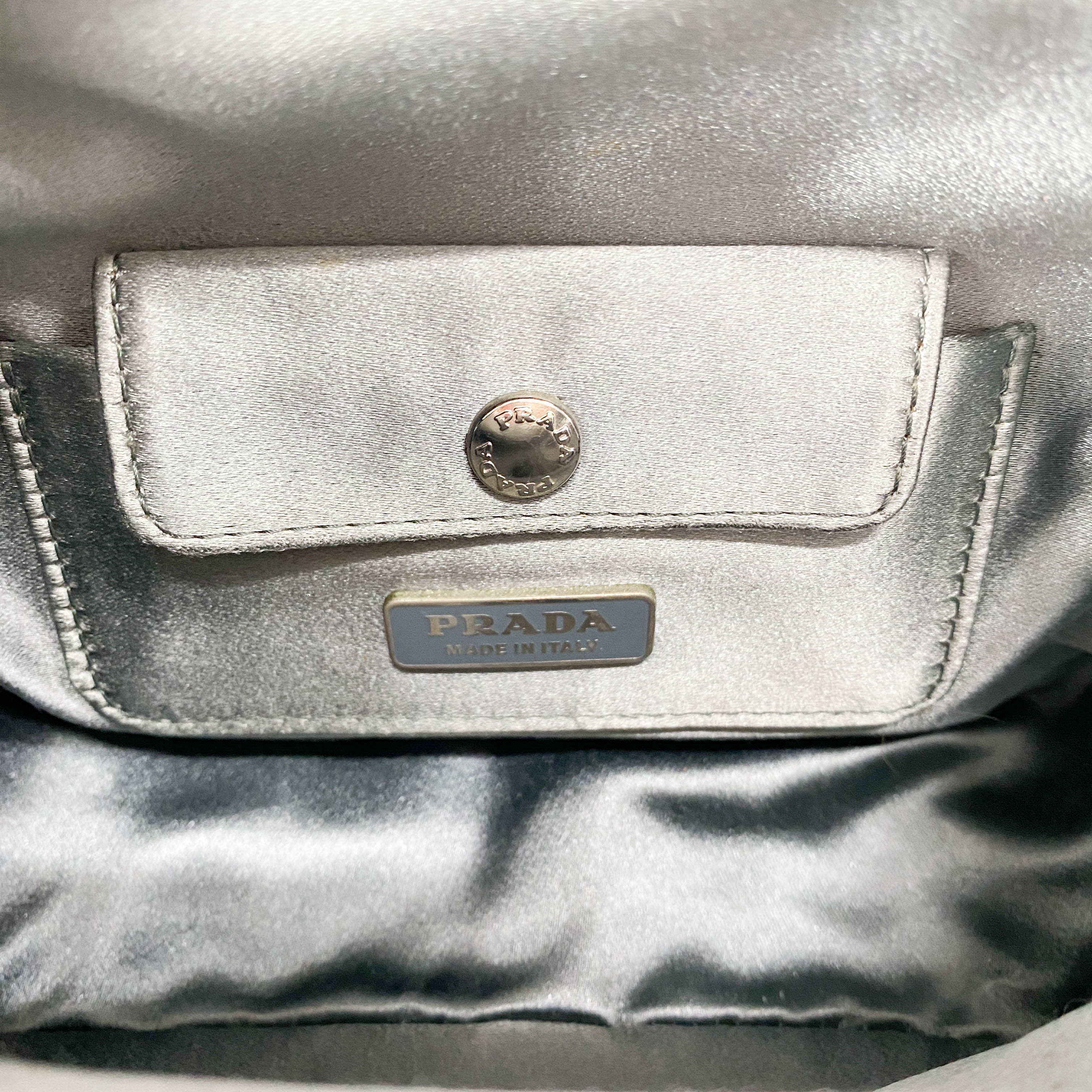 Mini Grey Leather Handbag