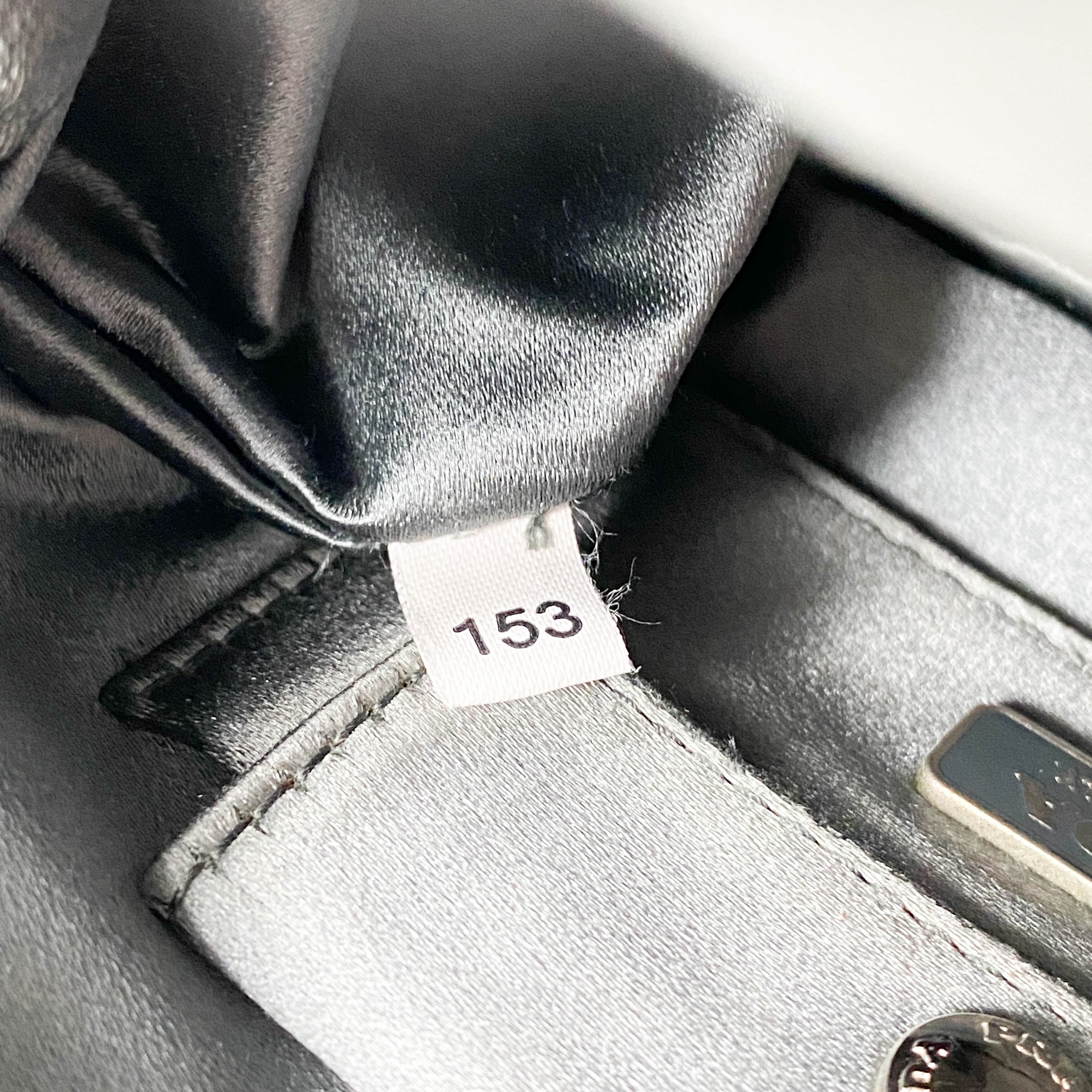 Mini Grey Leather Handbag