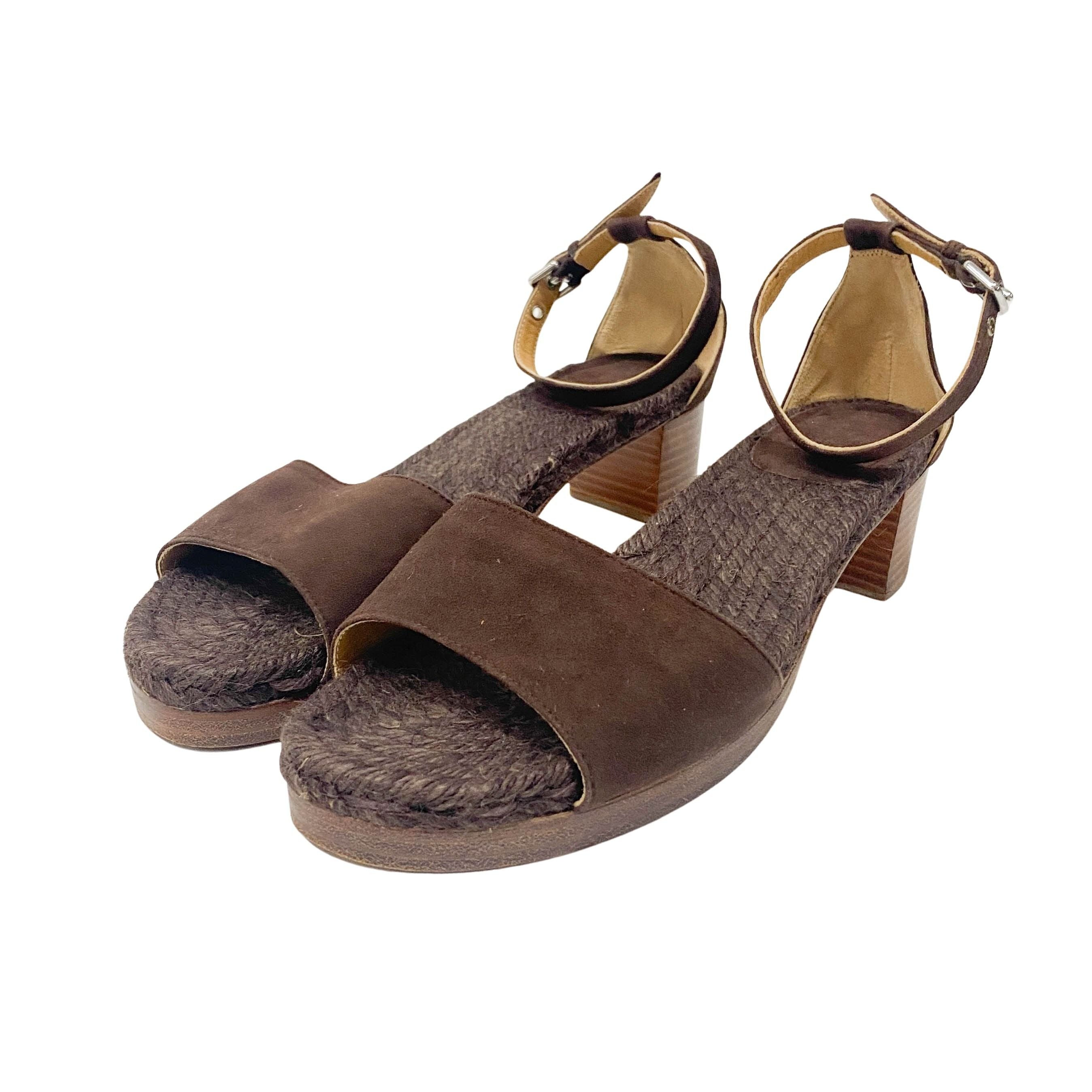 Brown Suede Sandal 37