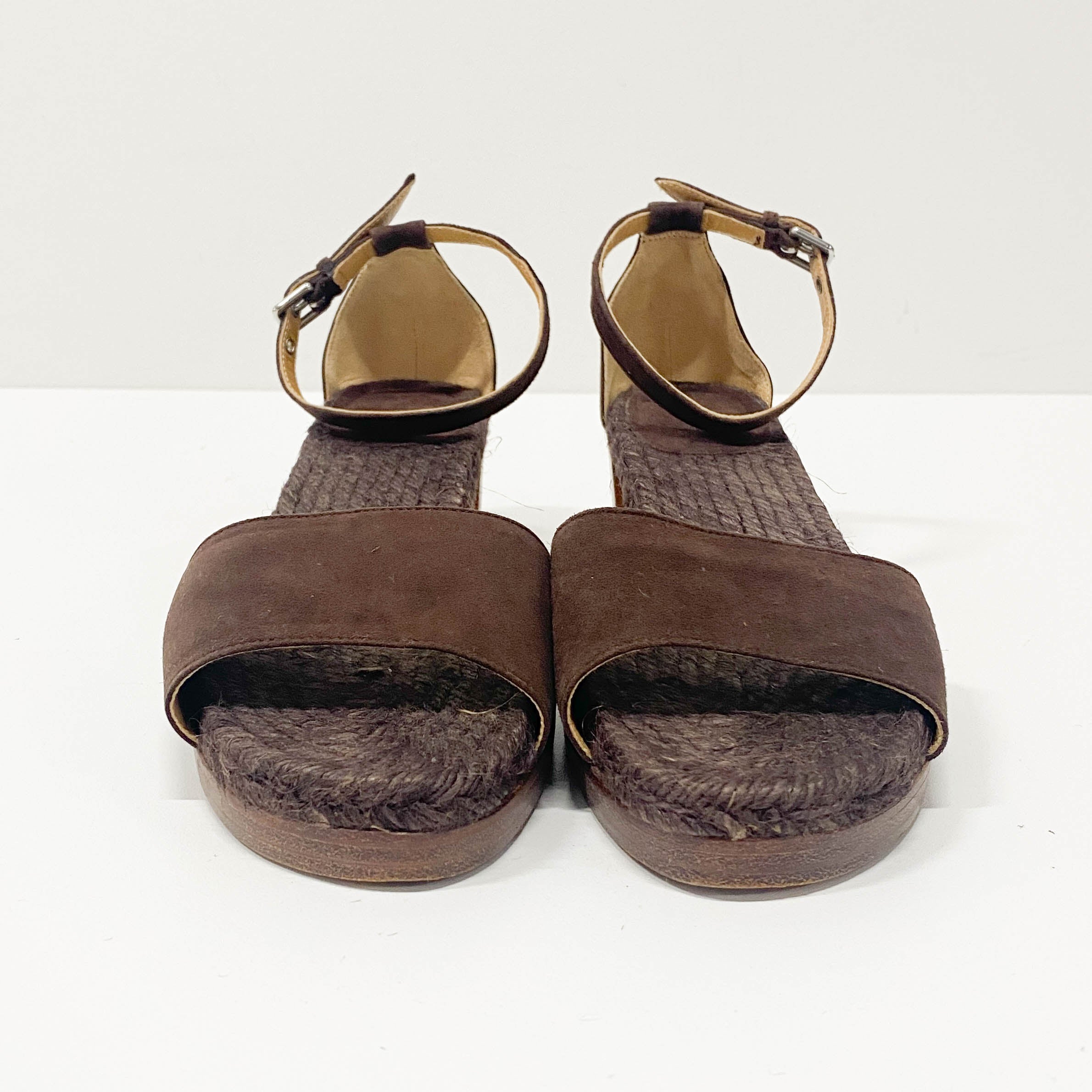 Brown Suede Sandal 37